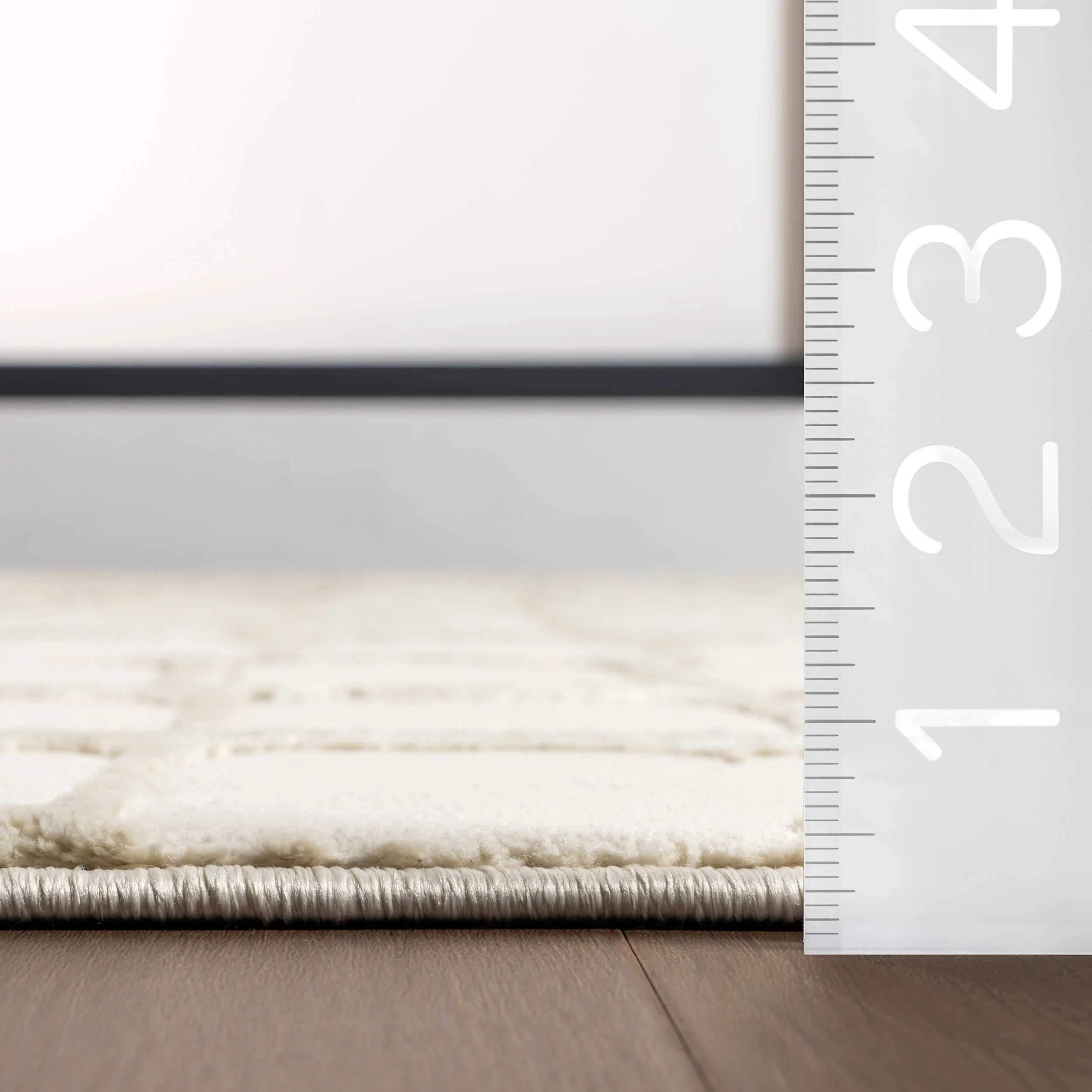 Spring Lake Plush Textured Washable Rug | Cream - Image 5
