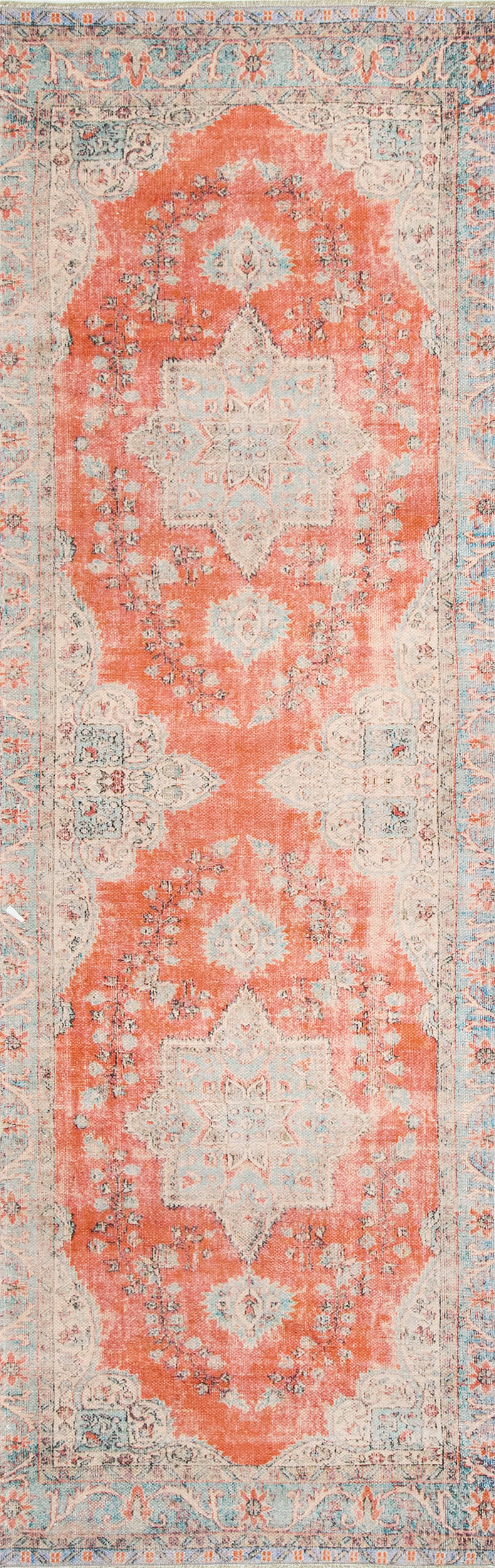 Star Medallion Flatweave Rug | Rust