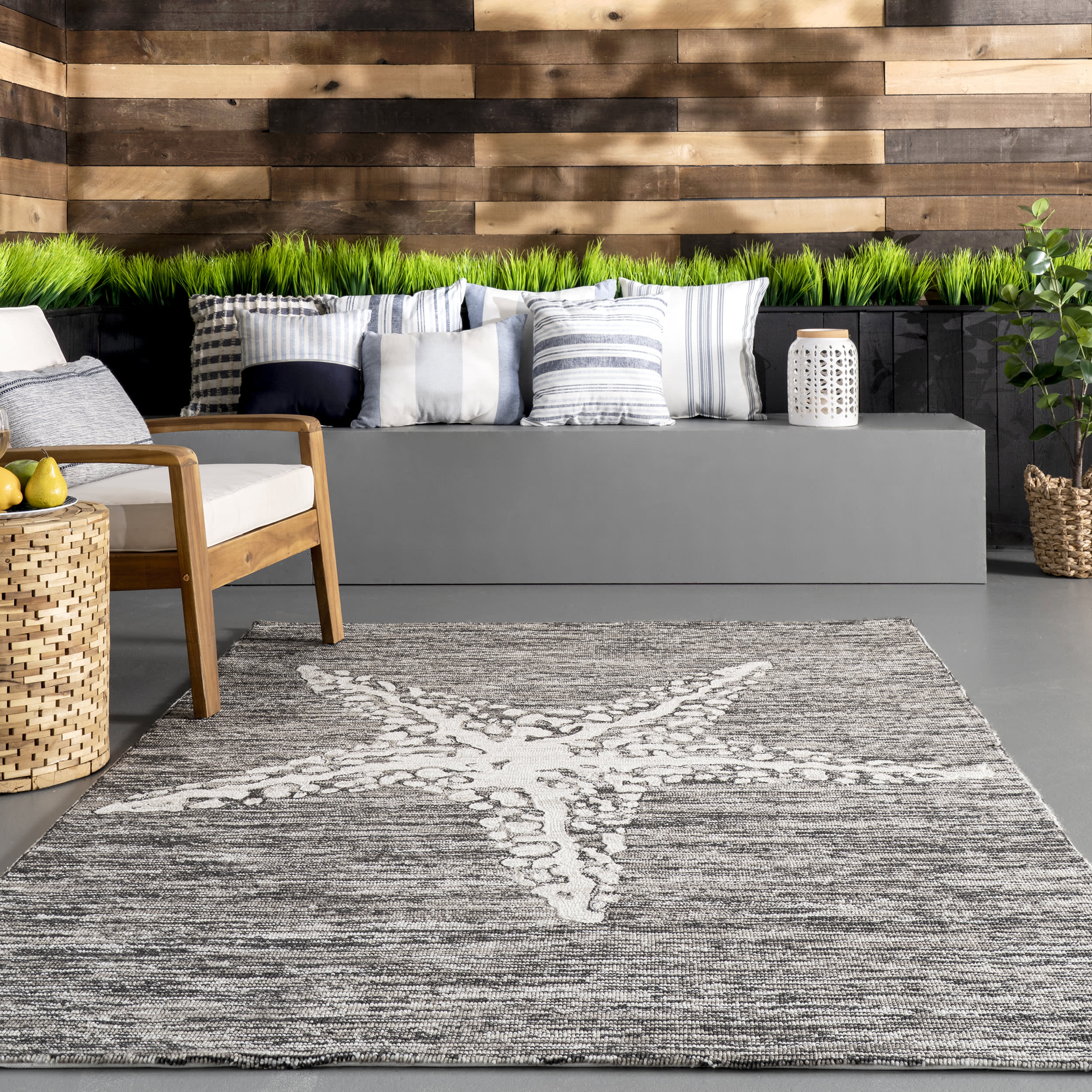 Starfish Indoor/Outdoor Rug | Grey - Image 4
