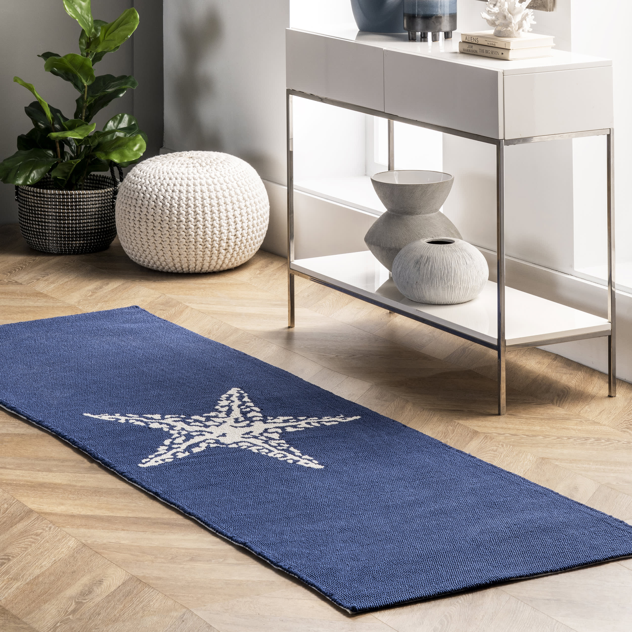 Starfish Indoor/Outdoor Rug | Navy - Image 2