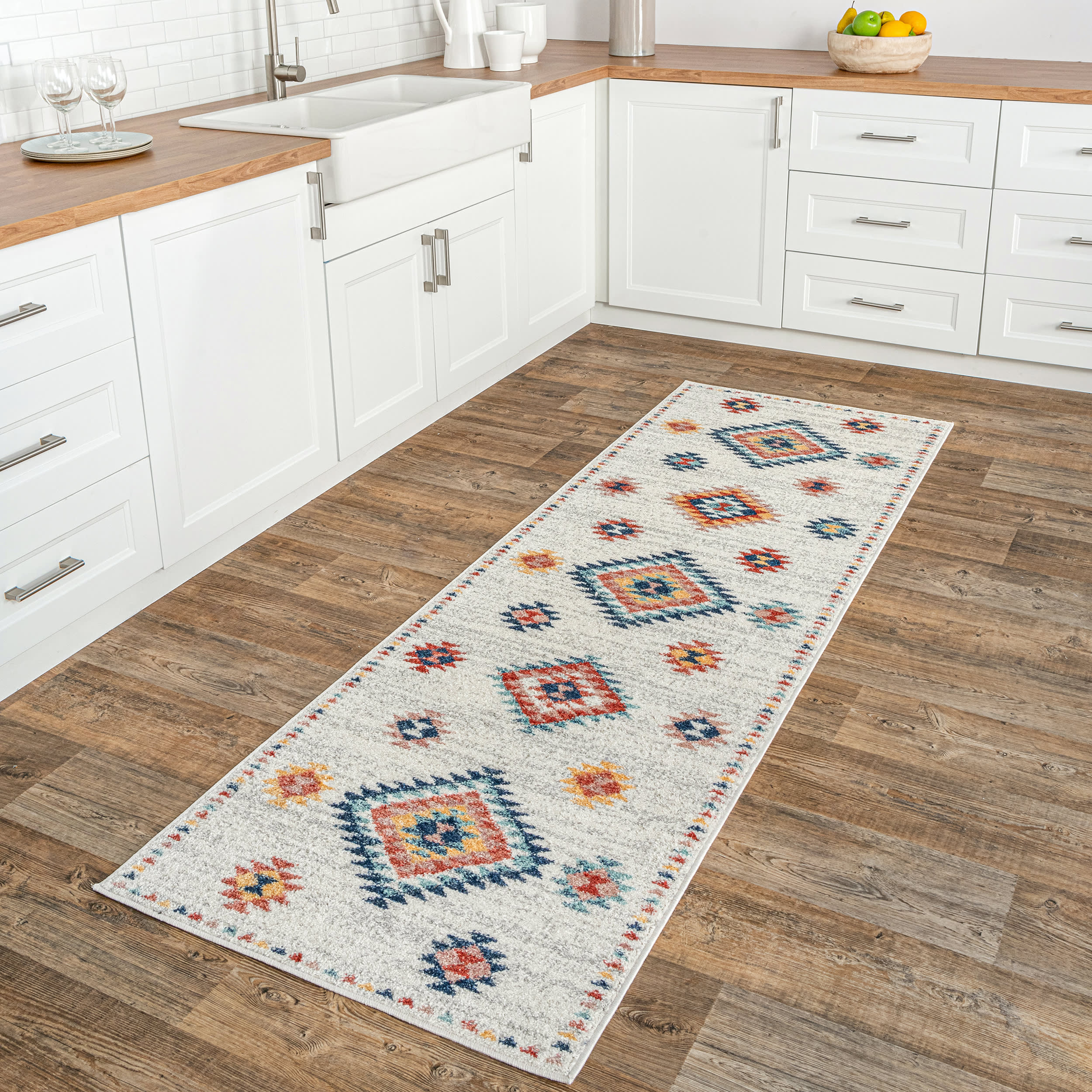 Stella Aztec Diamond Rug | Beige - Image 2