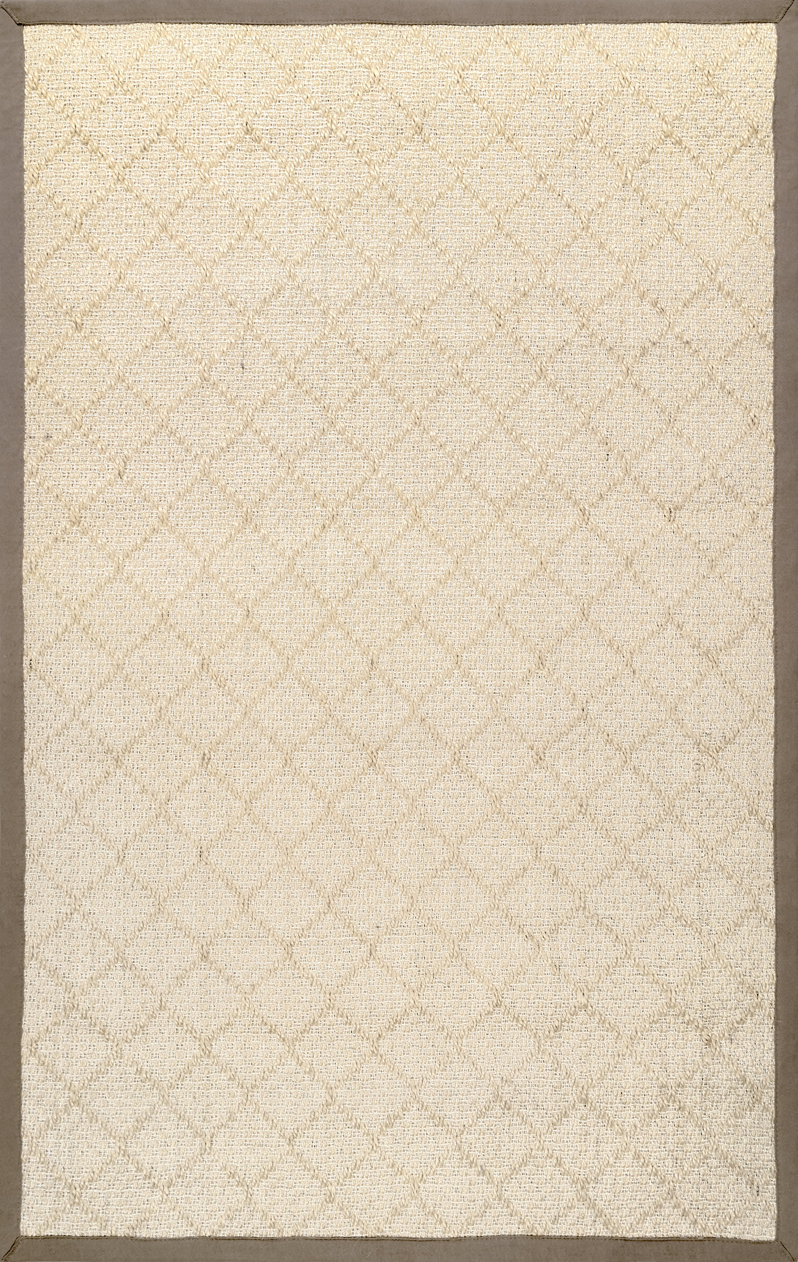 Stitched Trellis Rug | Natural