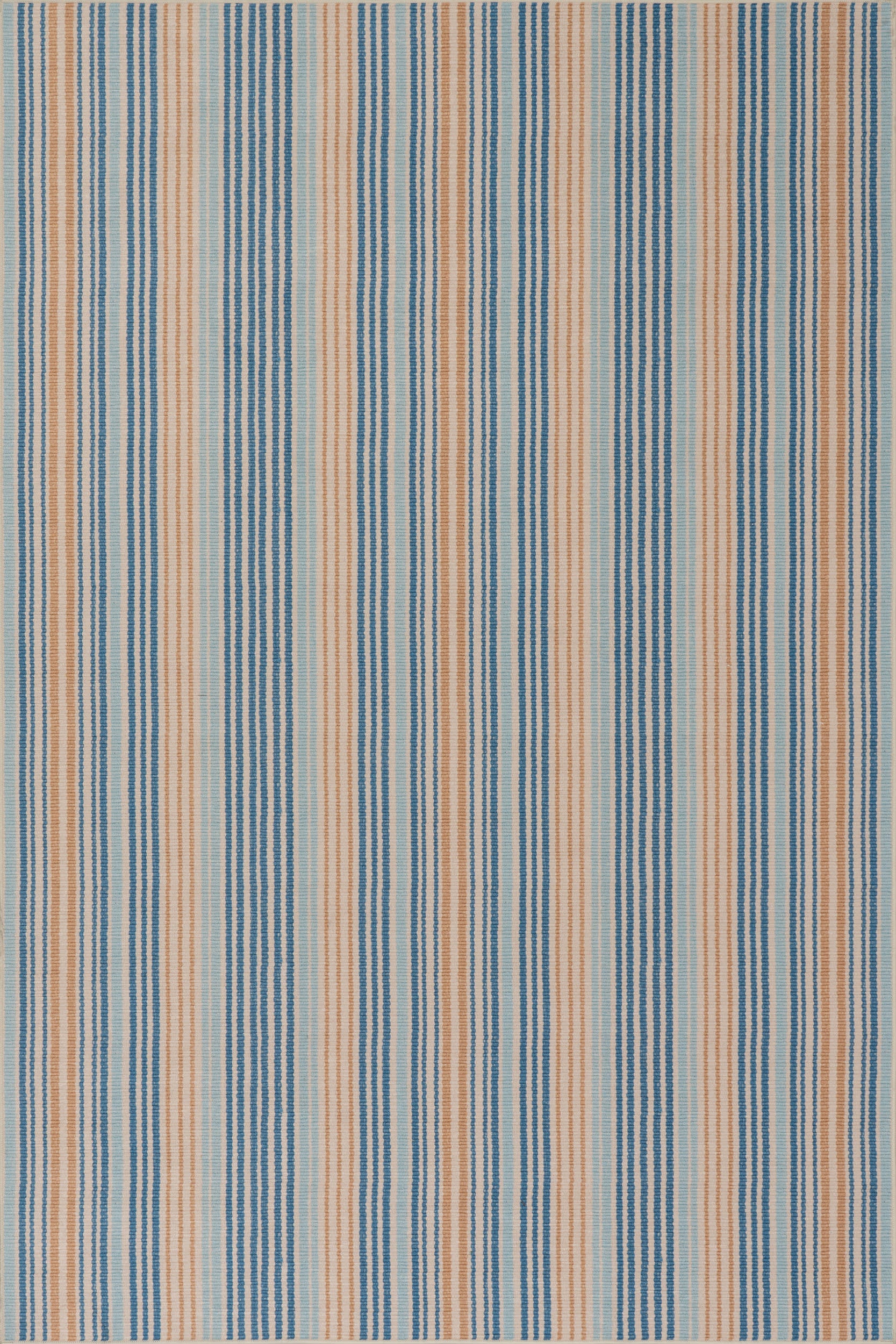 Stockholm Striped Machine Washable Rug | Blue