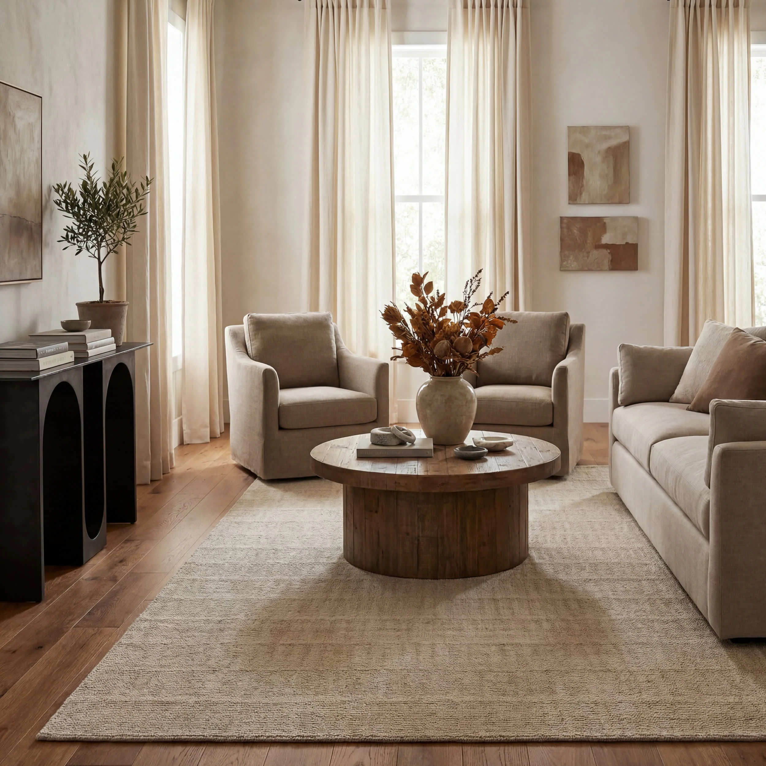 Striacre Bohemian Chevron Rug | Beige - Image 2