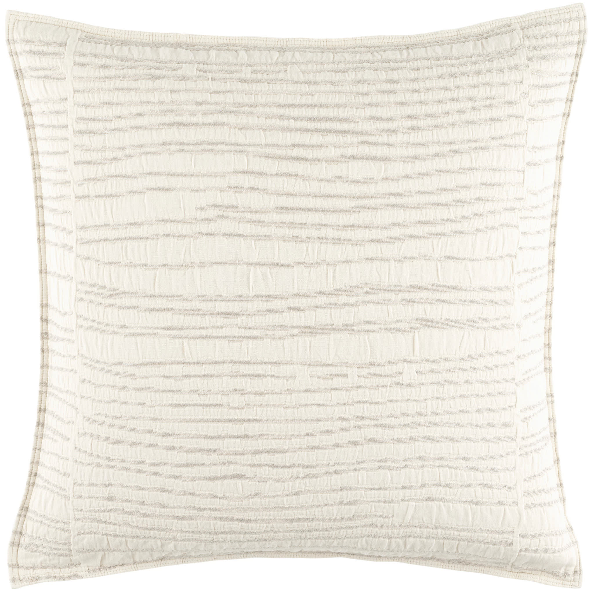Striae Matelasse Sham | Oatmeal