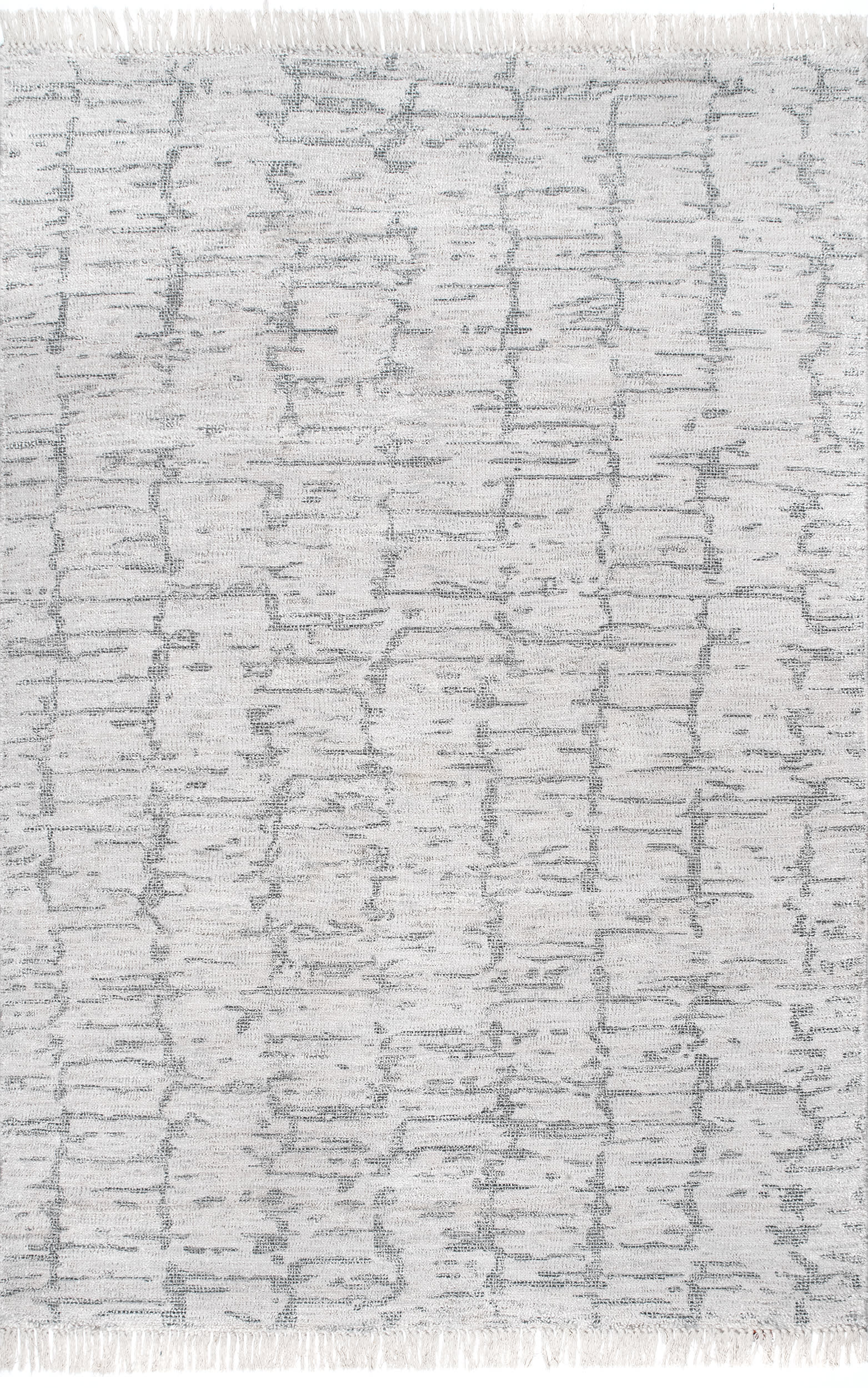 Striated Abstract Rug | Grey