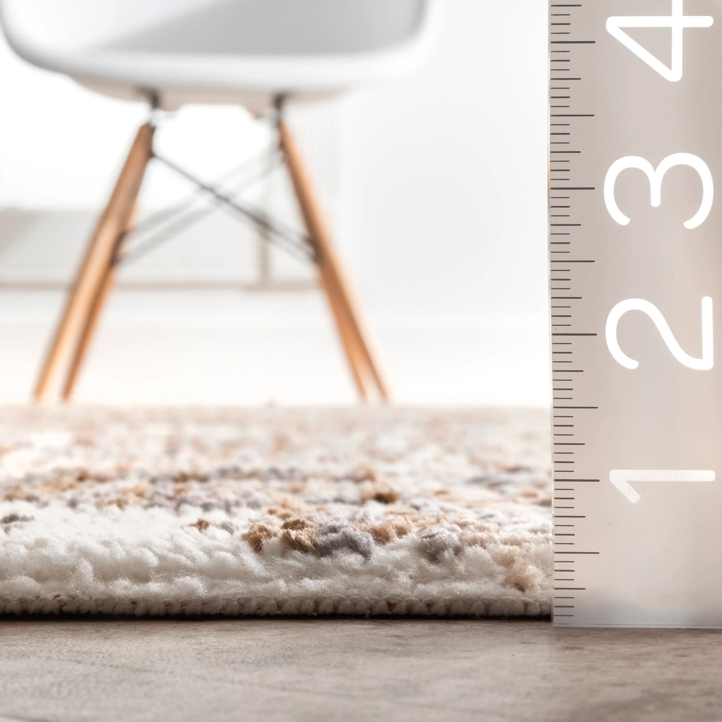 Striped Arabesque Rug | Beige - Image 5