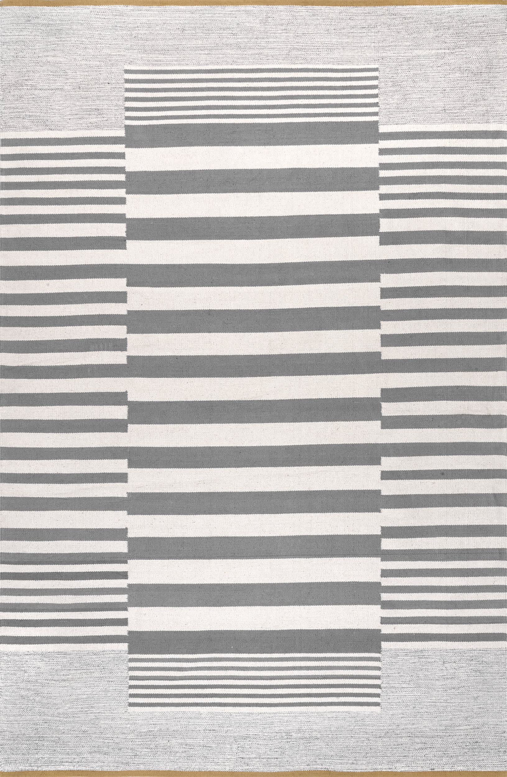 Striped Contemporary Rug | Grey