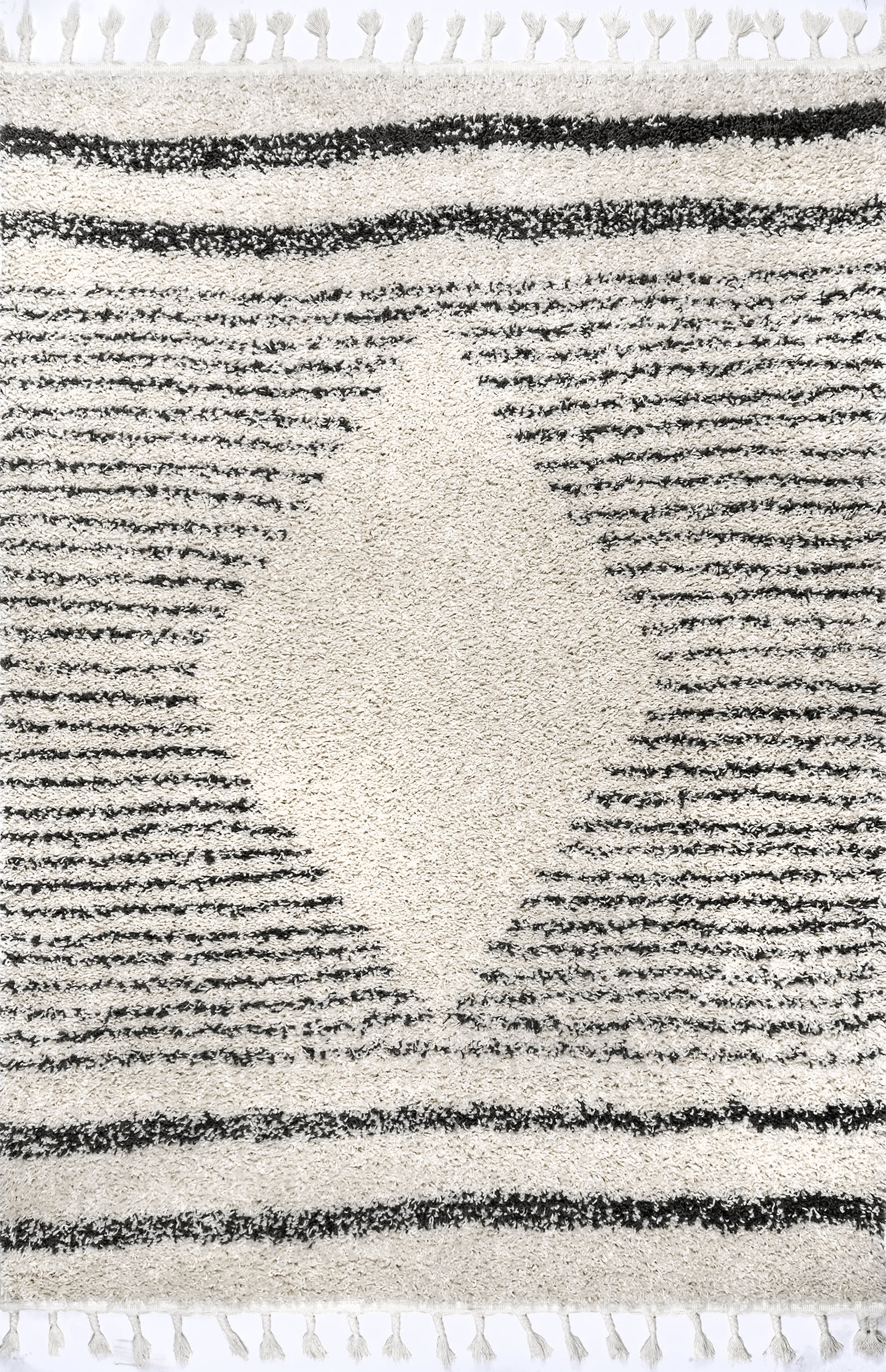 Striped Diamond Rug | Off White