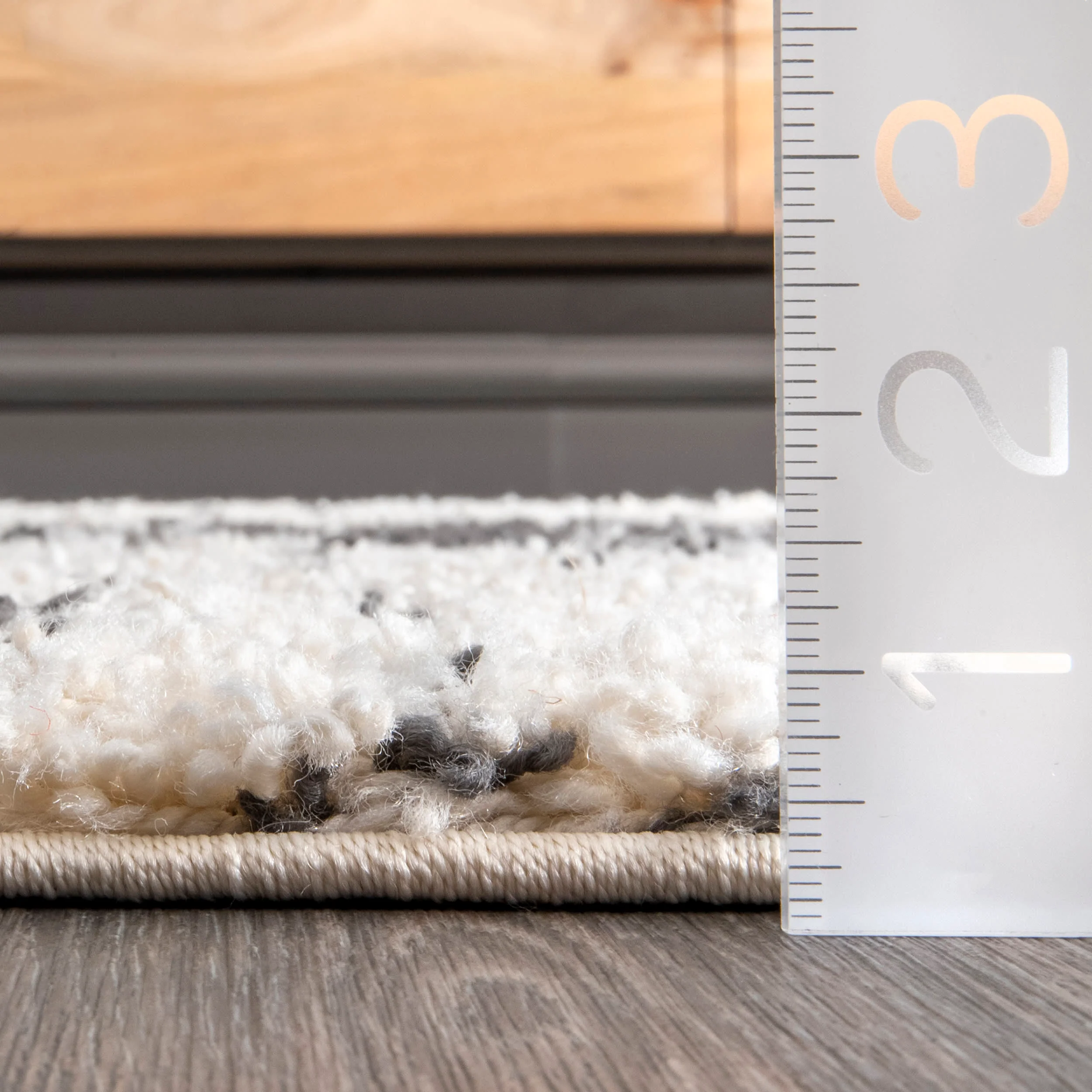 Striped Diamond Rug | Off White - Image 5