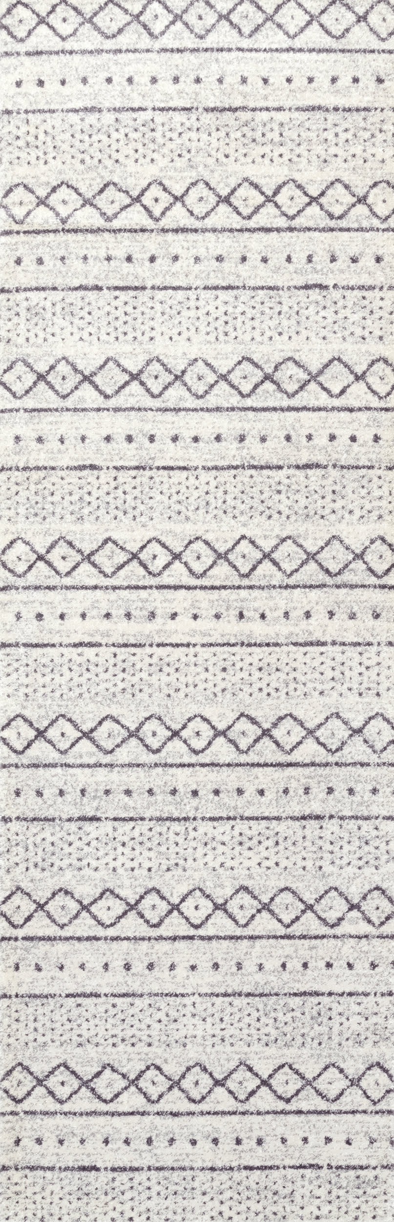 Striped Geometric Rug | Beige