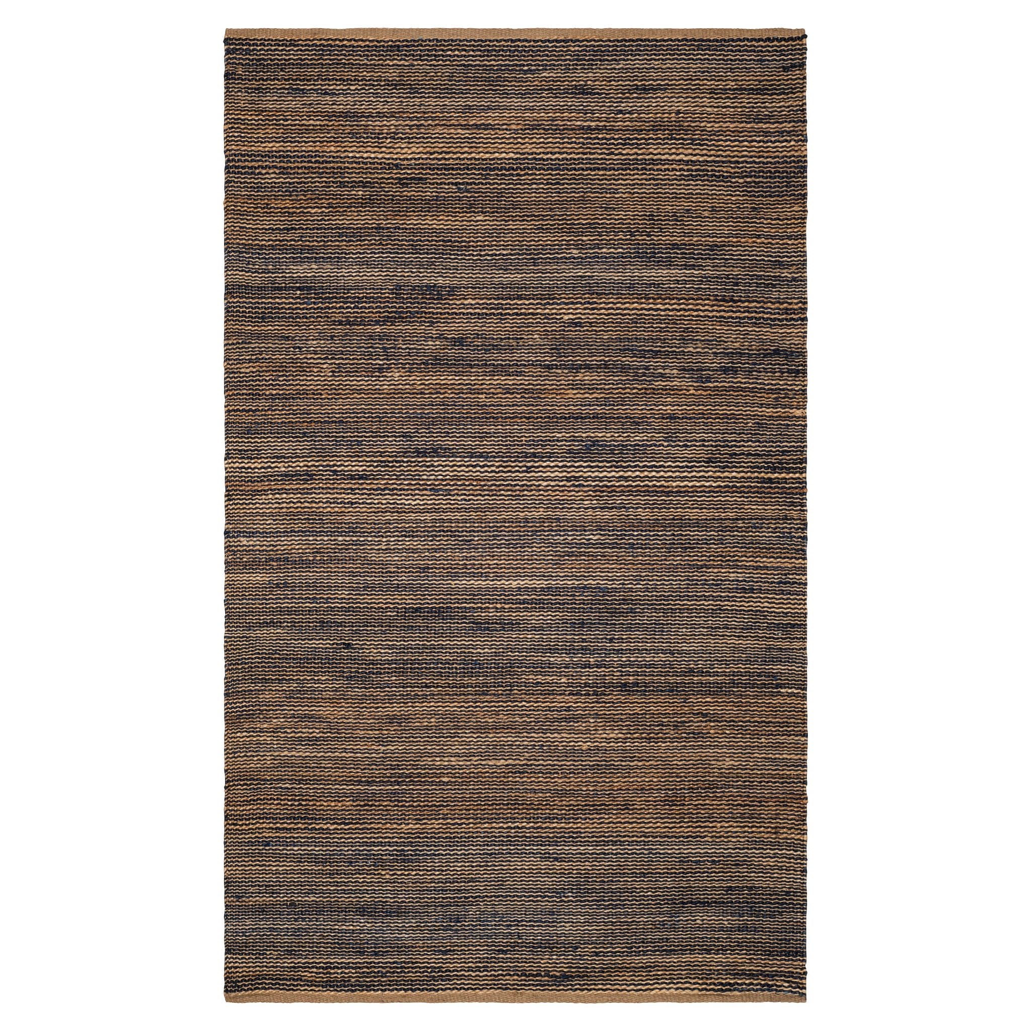 Striped Handwoven Jute Rug | Blue/Natural
