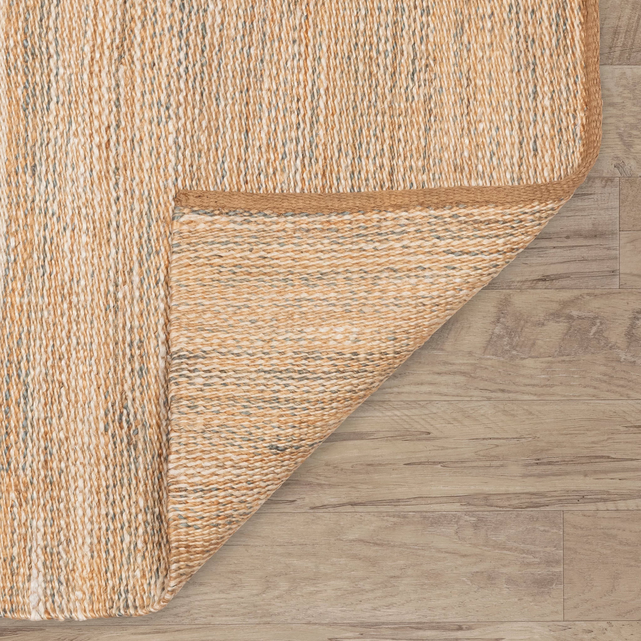 Striped Handwoven Jute Rug | Ivory/Natural - Image 7