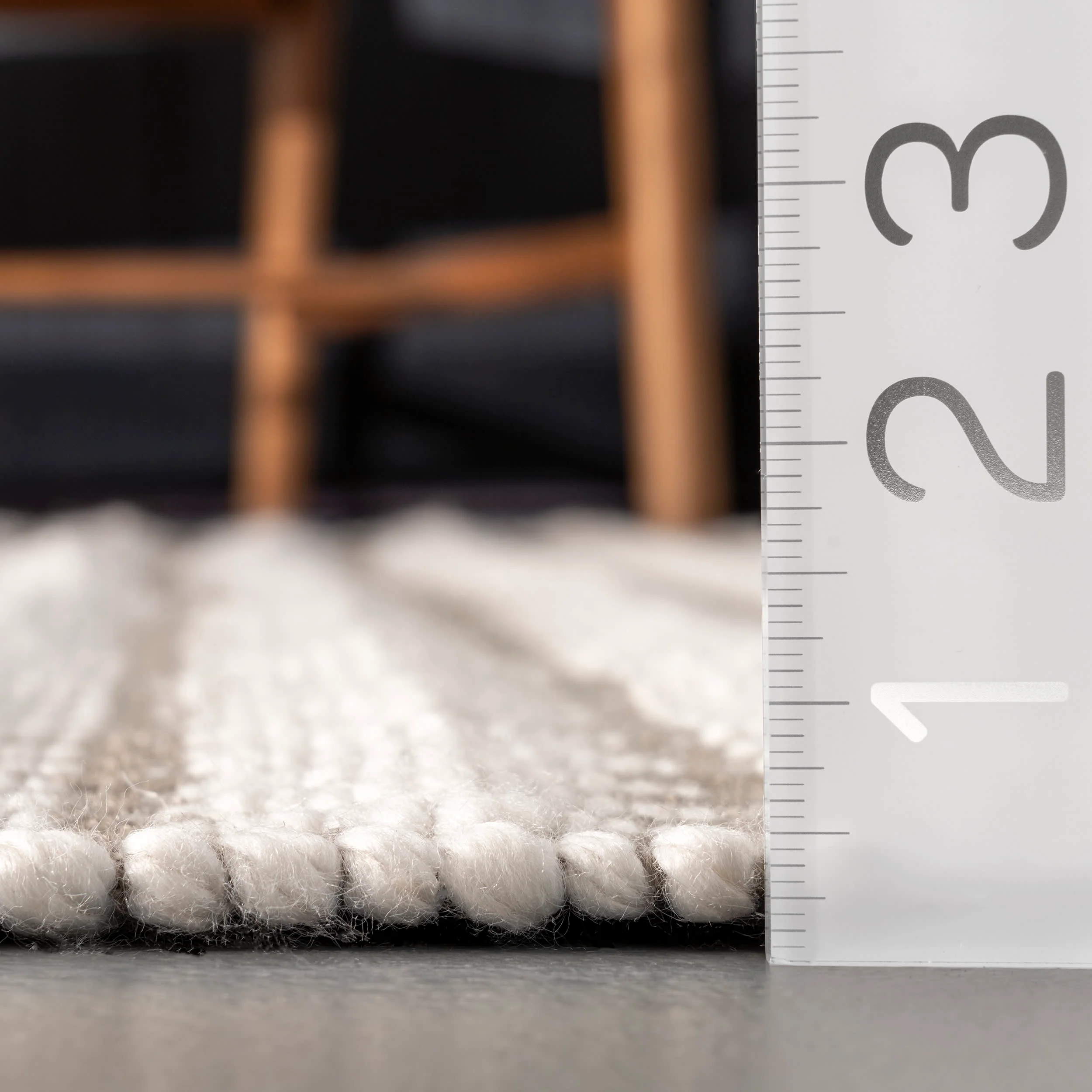 Striped Indoor/Outdoor Rug | Ivory - Image 5