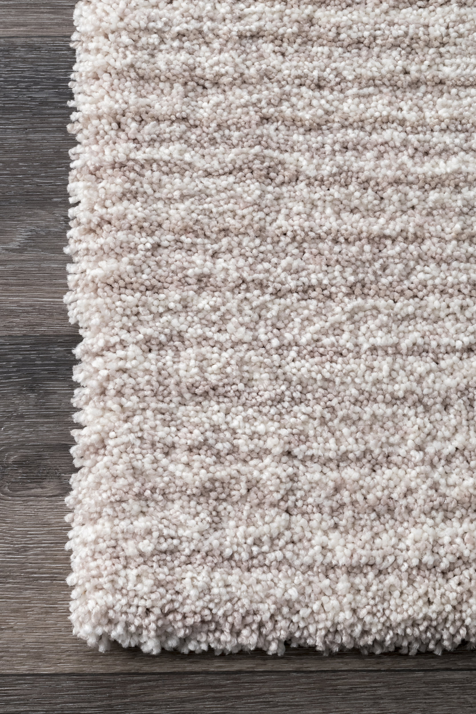 Striped Shaggy Rug | Blue - Image 3