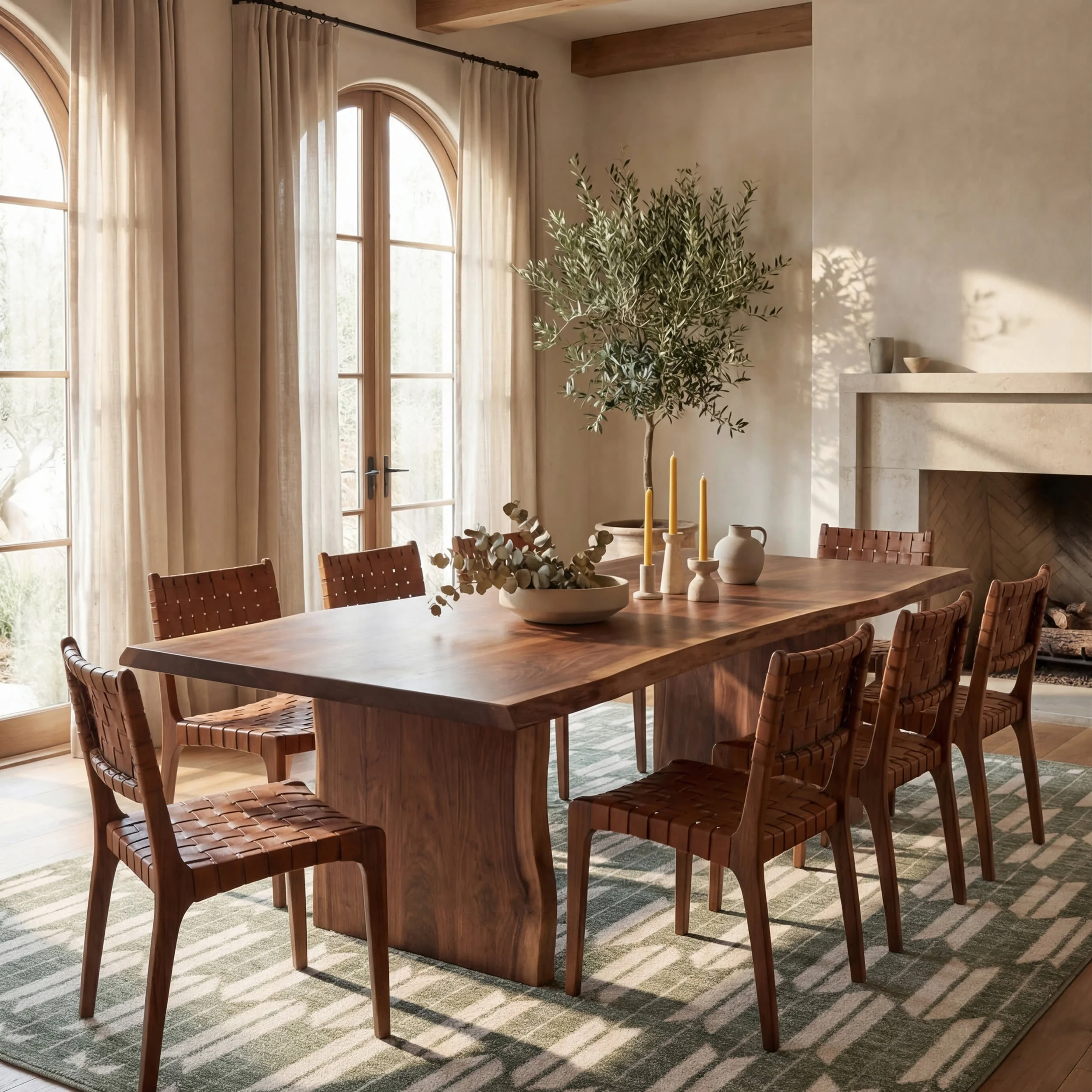 Suba Transitional Geometric Rug | Green - Image 7