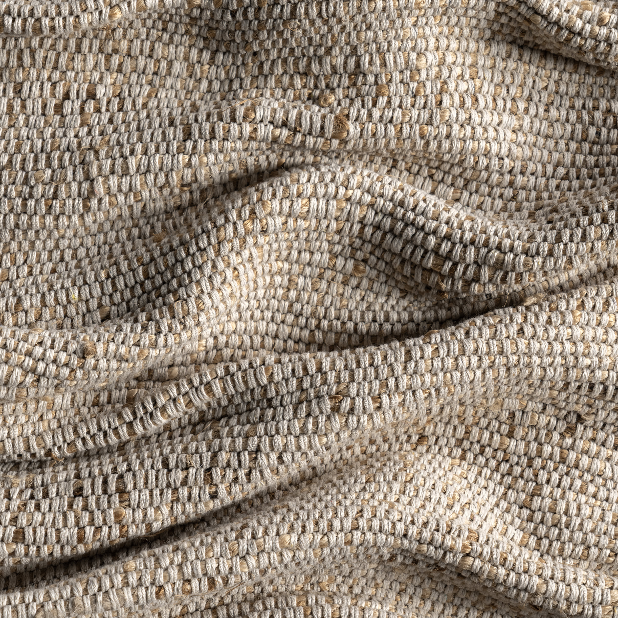 Suellen Bordered Handwoven Jute-Blend Rug | Blue - Image 8
