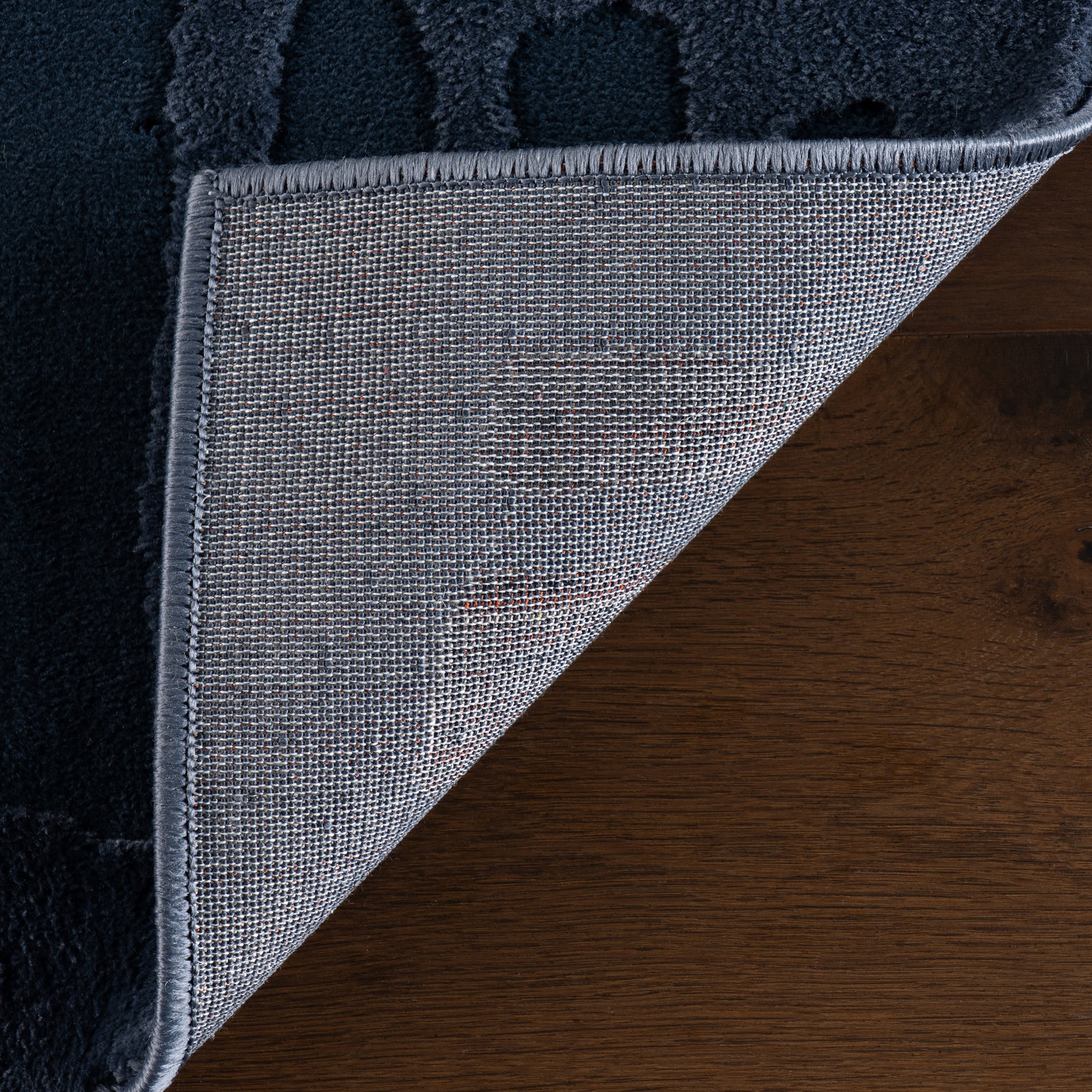 Summit Plush Textured Washable Rug | Blue - Image 8
