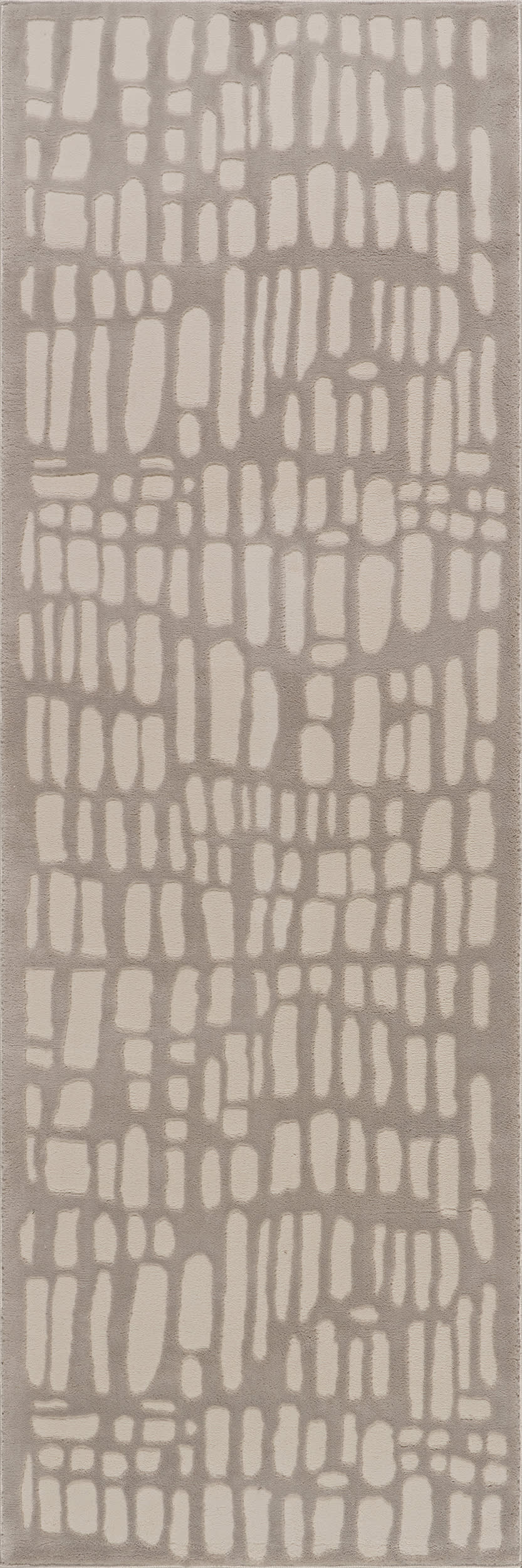 Summit Plush Textured Washable Rug | Cream/Grey