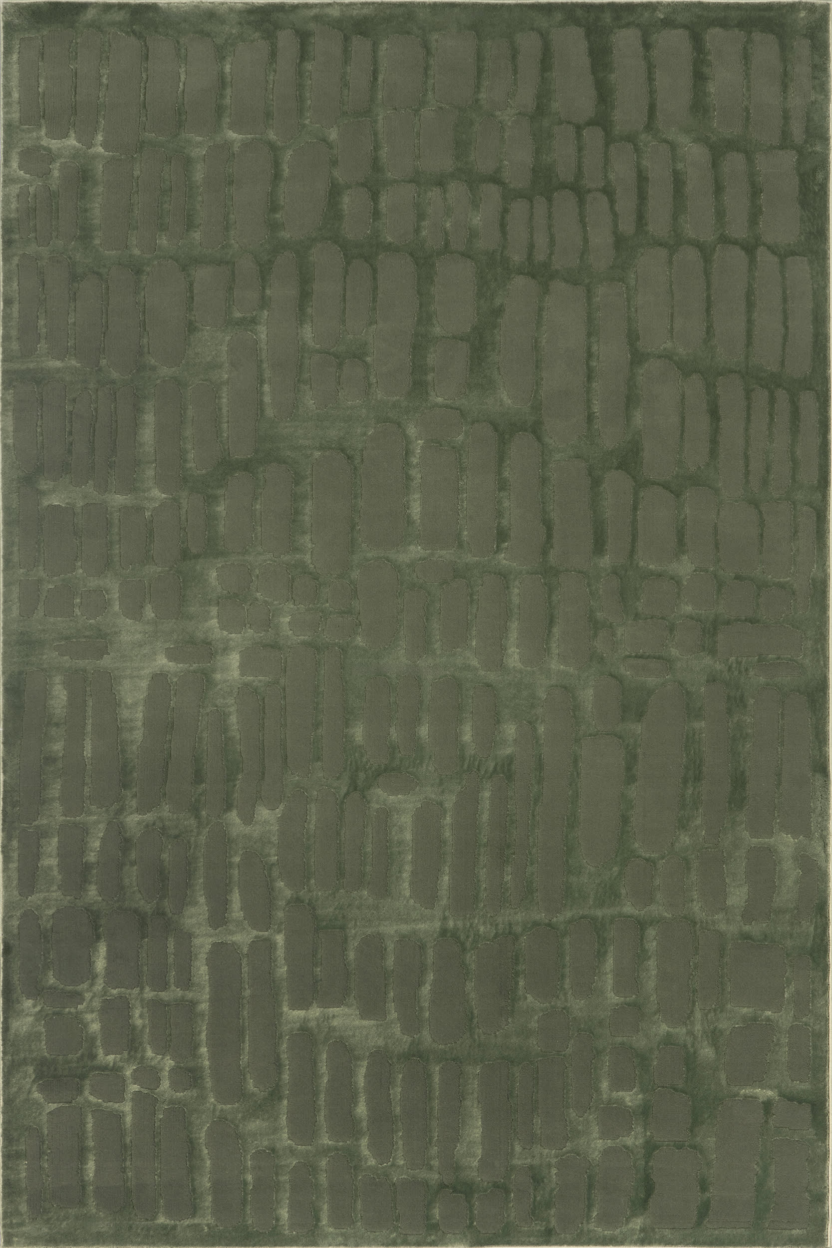 Summit Plush Textured Washable Rug | Green