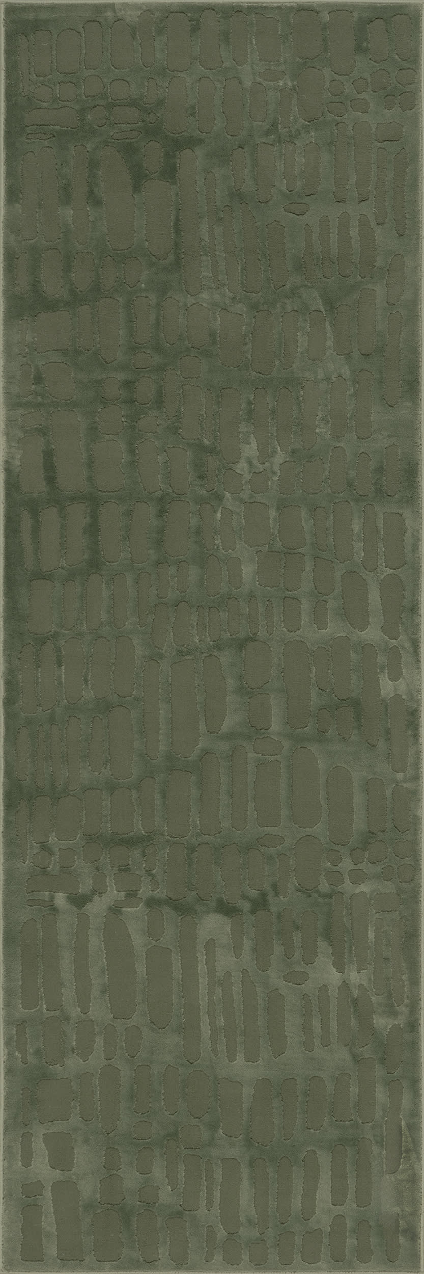 Summit Plush Textured Washable Rug | Green