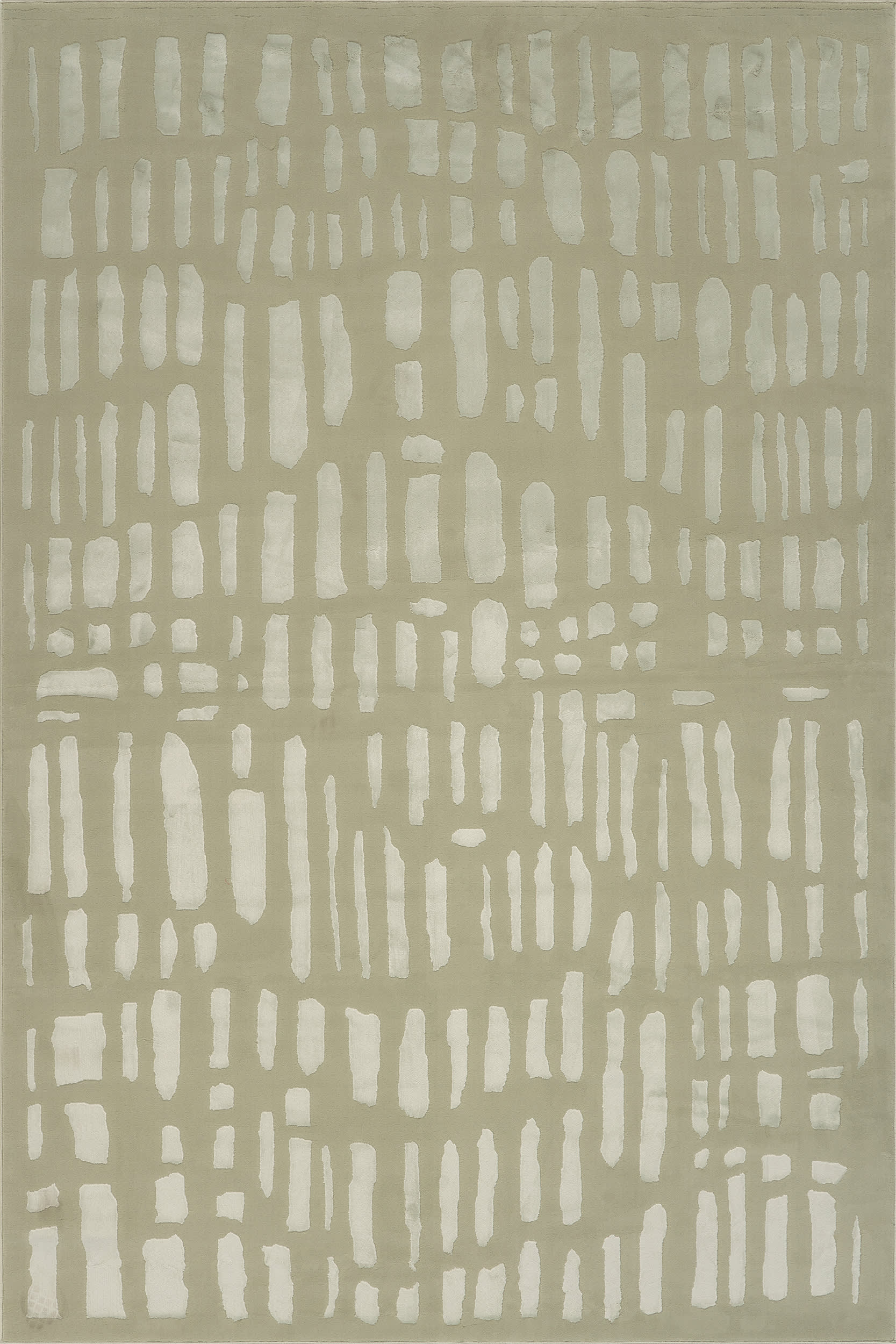 Summit Plush Textured Washable Rug | Light Green