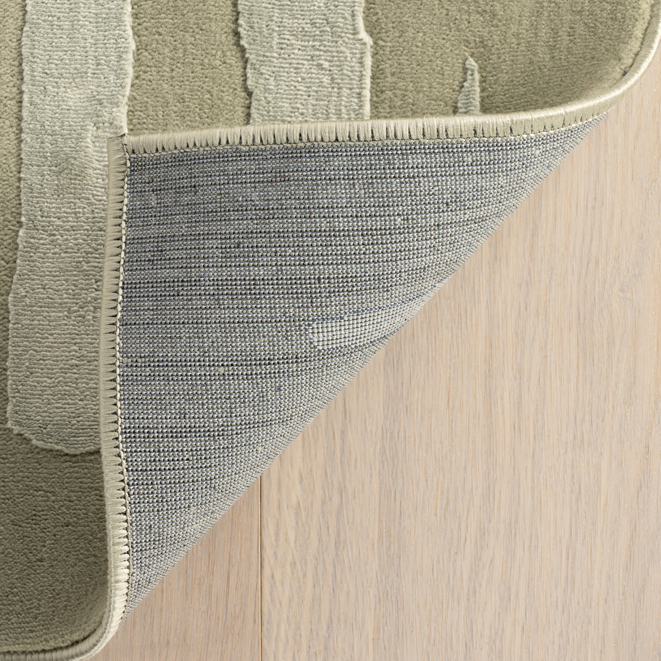 Summit Plush Textured Washable Rug | Light Green - Image 5