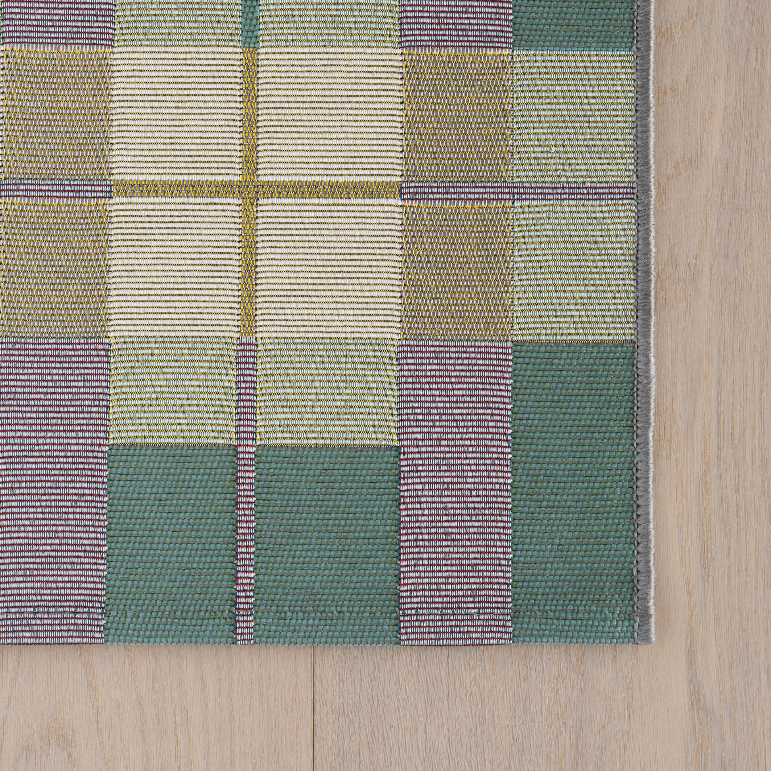 Sundara Modern Plaid Indoor/Outdoor Rug | Blue Multi - Image 6