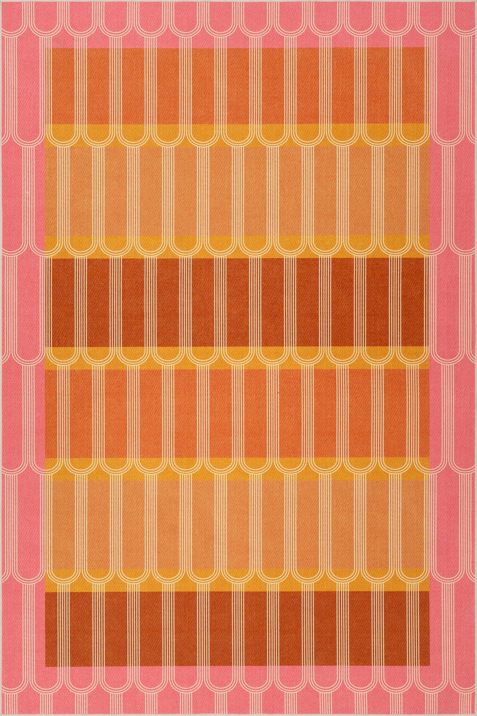 Sunset Stripe Washable Rug by Society6 | Multicolor