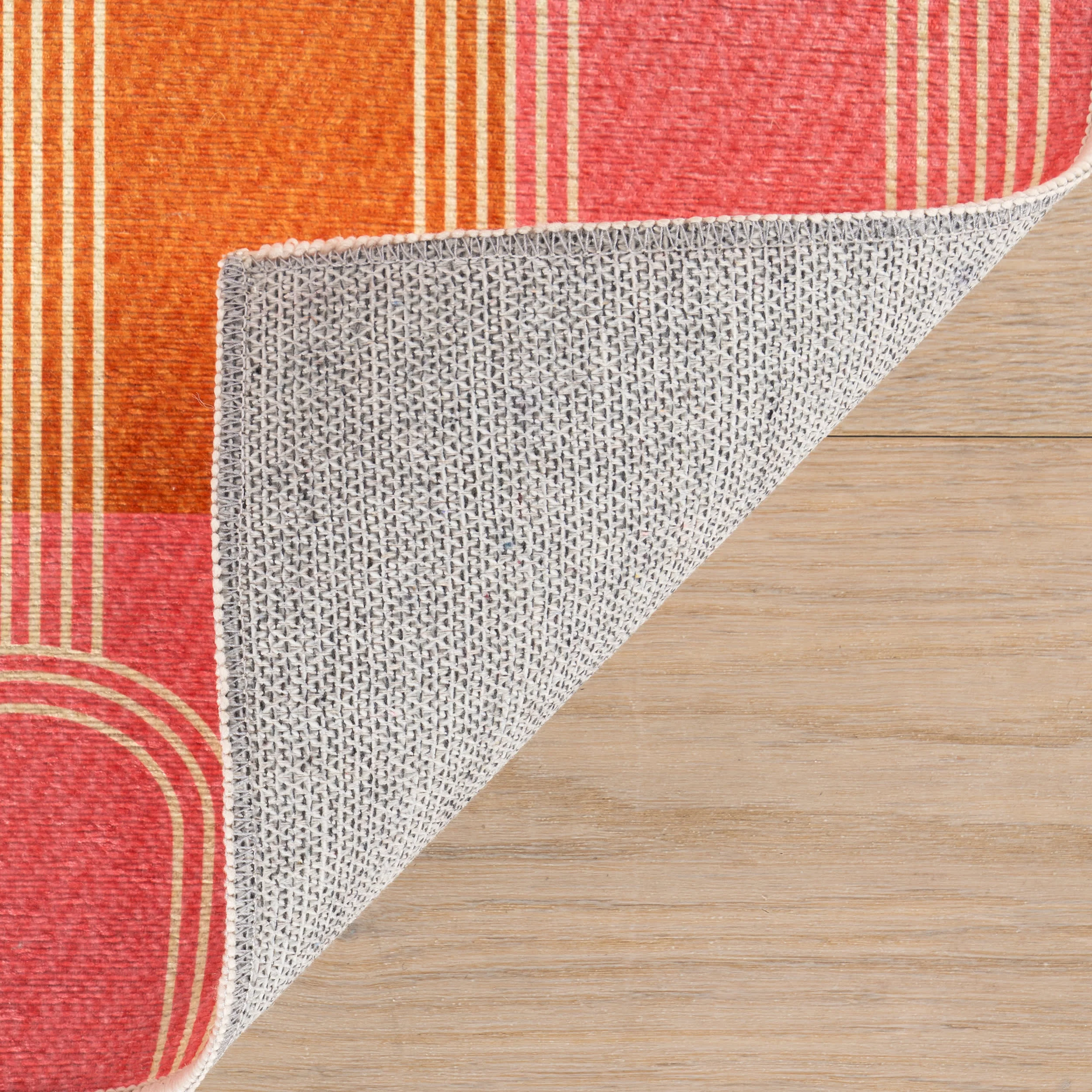 Sunset Stripe Washable Rug by Society6 | Multicolor - Image 8
