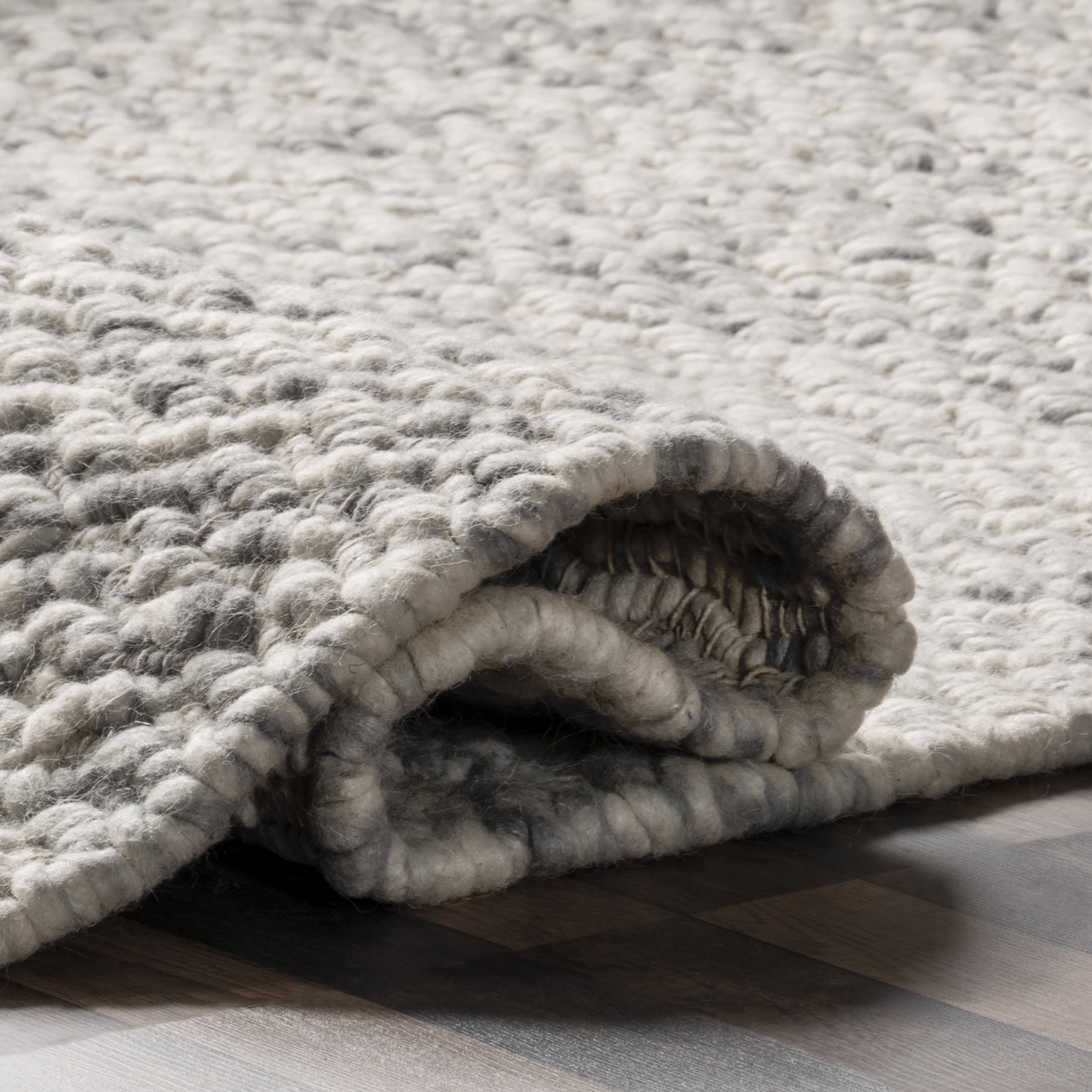 Sutton Solid Chevron Rug | Blue - Image 8