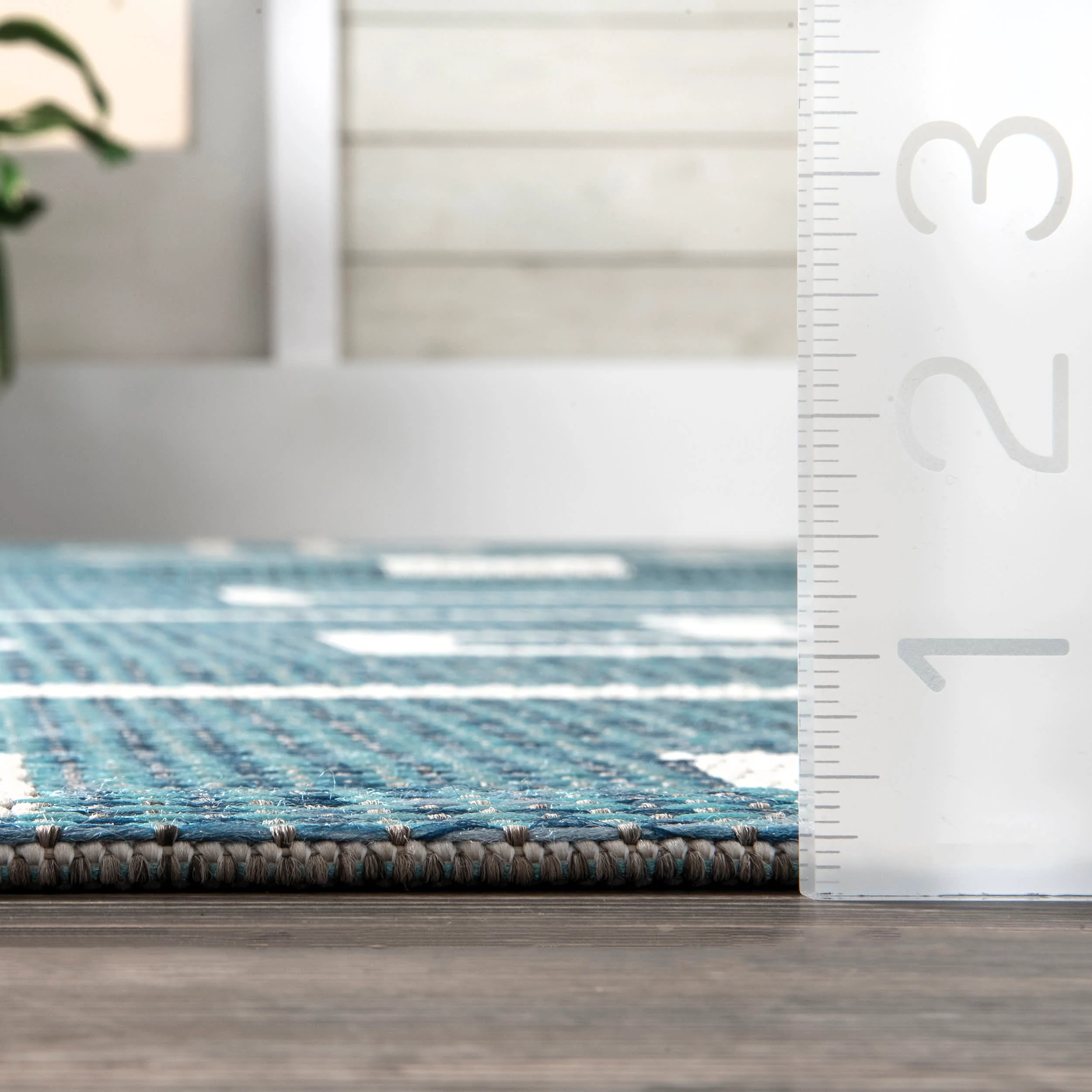 Symbols Indoor/Outdoor Rug | Aqua - Image 5