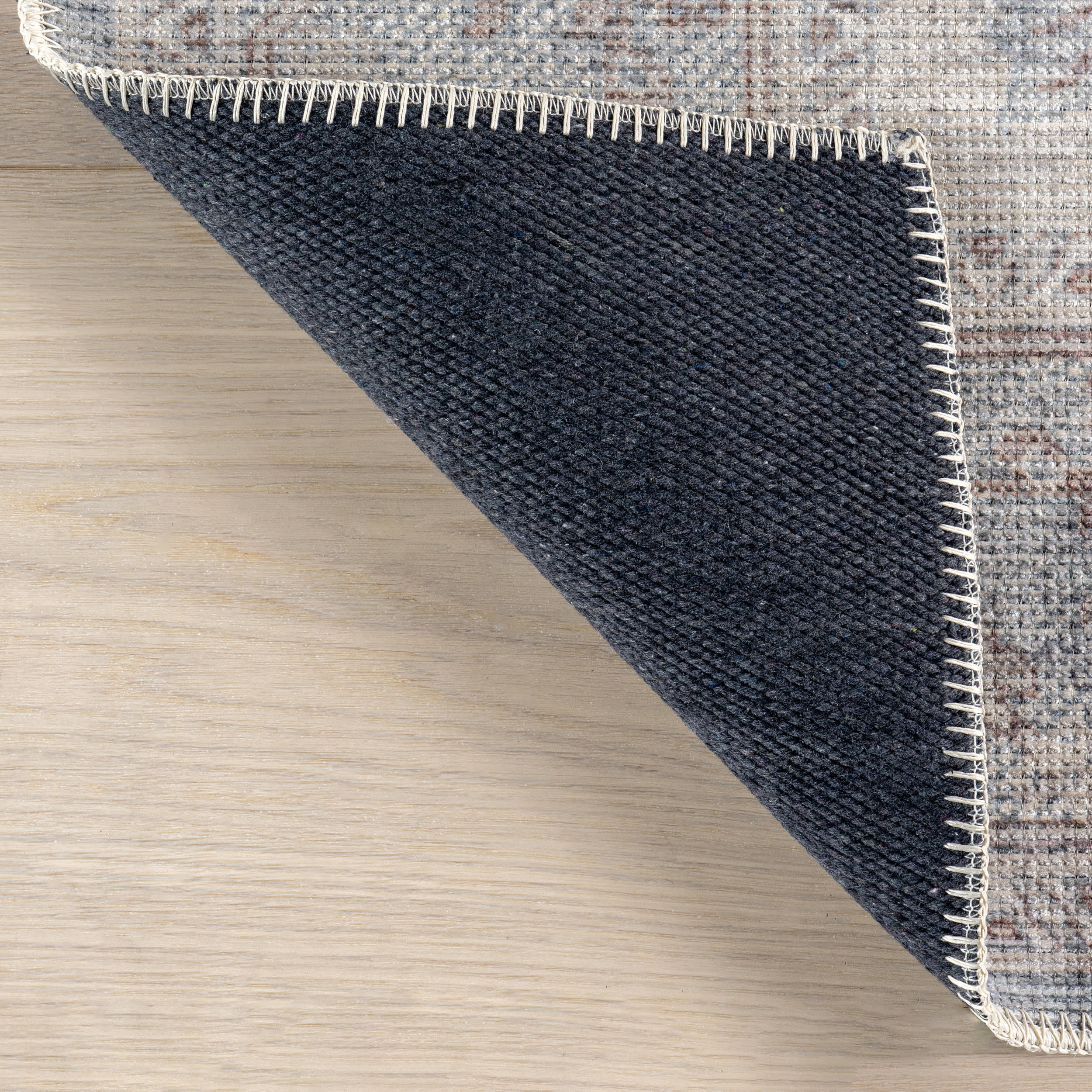 Tabby Medallion Washable Rug | Beige - Image 7