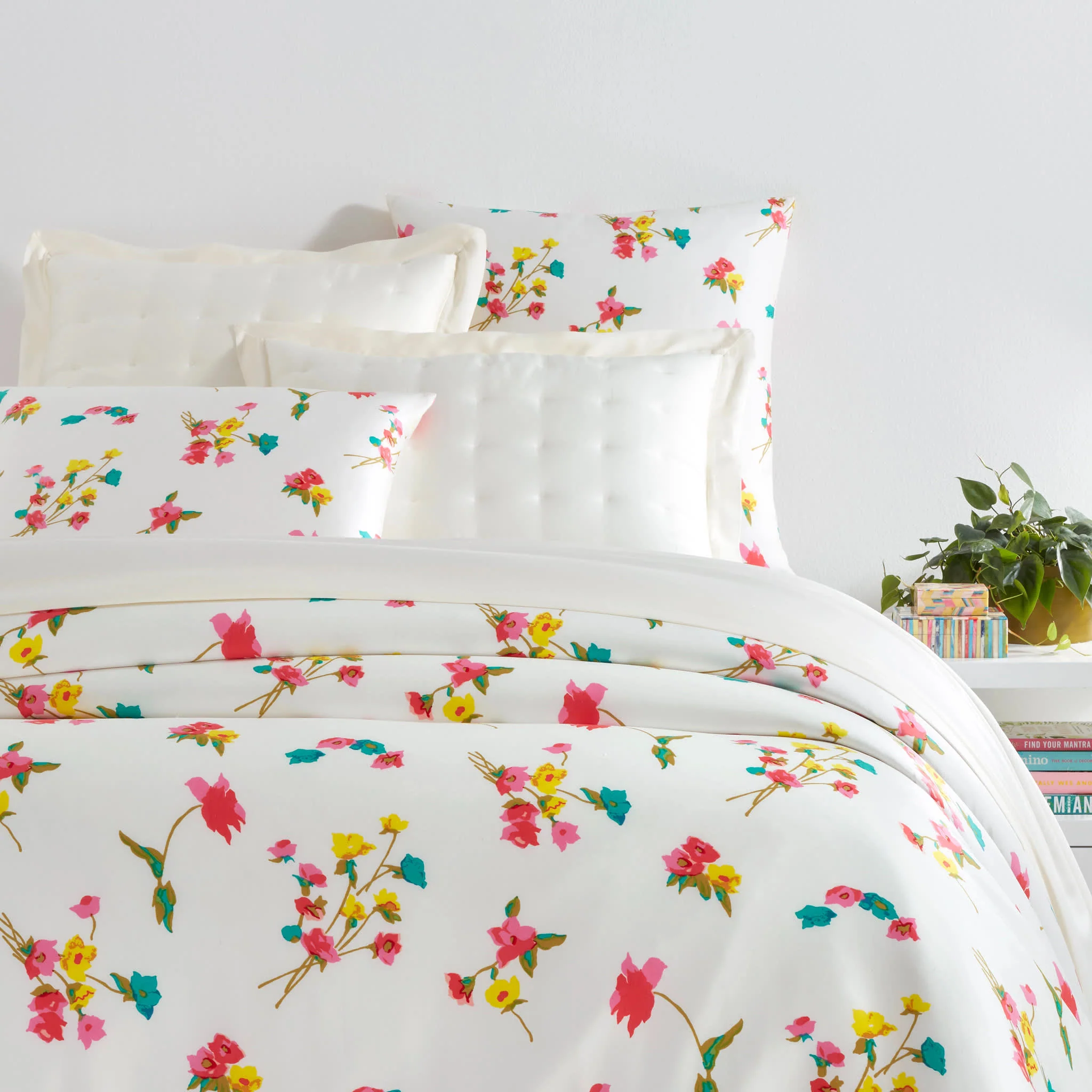 Taffeta Floral Duvet Cover | Multi