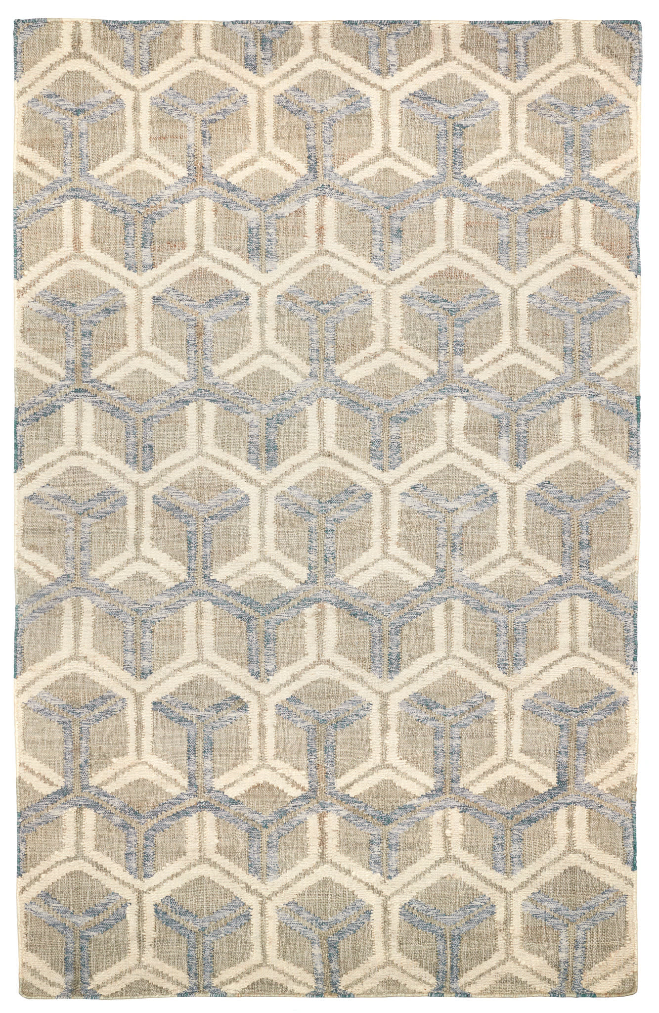 Tala Handwoven Jute Rug | Blue