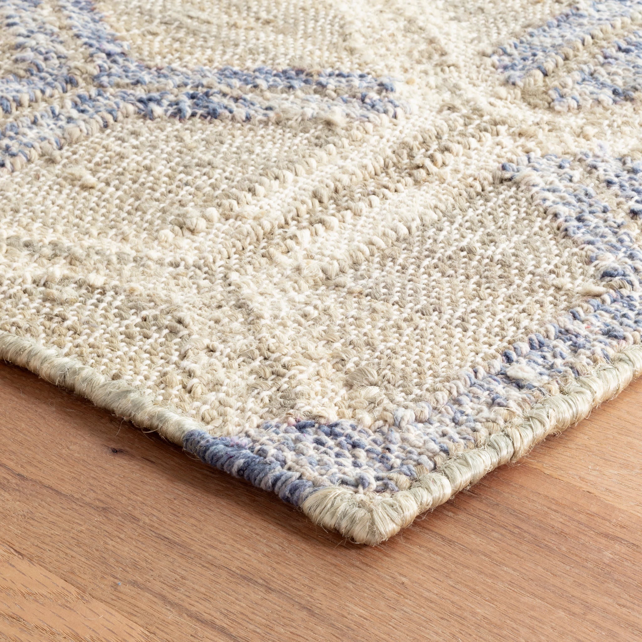 Tala Handwoven Jute Rug | Blue - Image 4