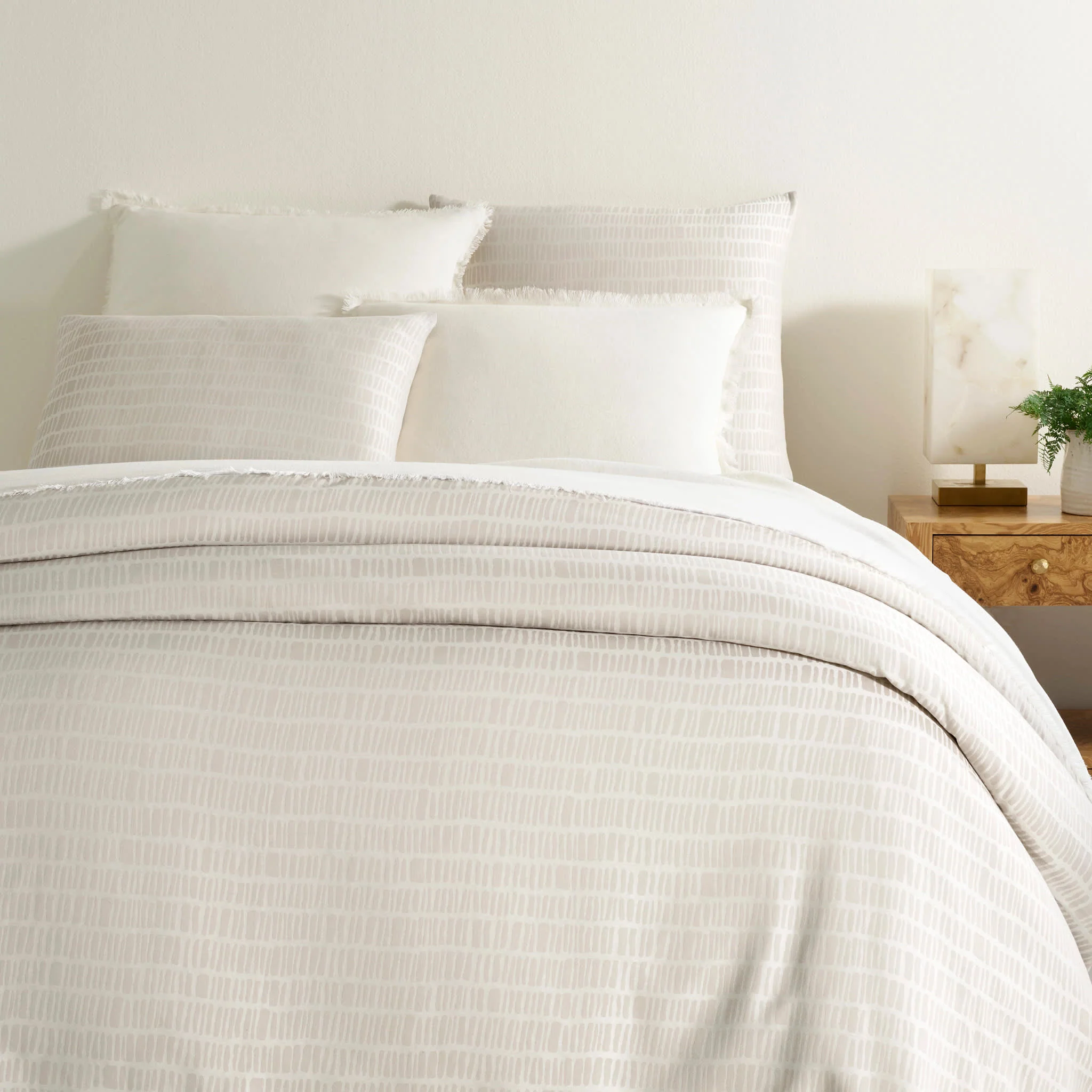 Talus Duvet Cover | Plaster