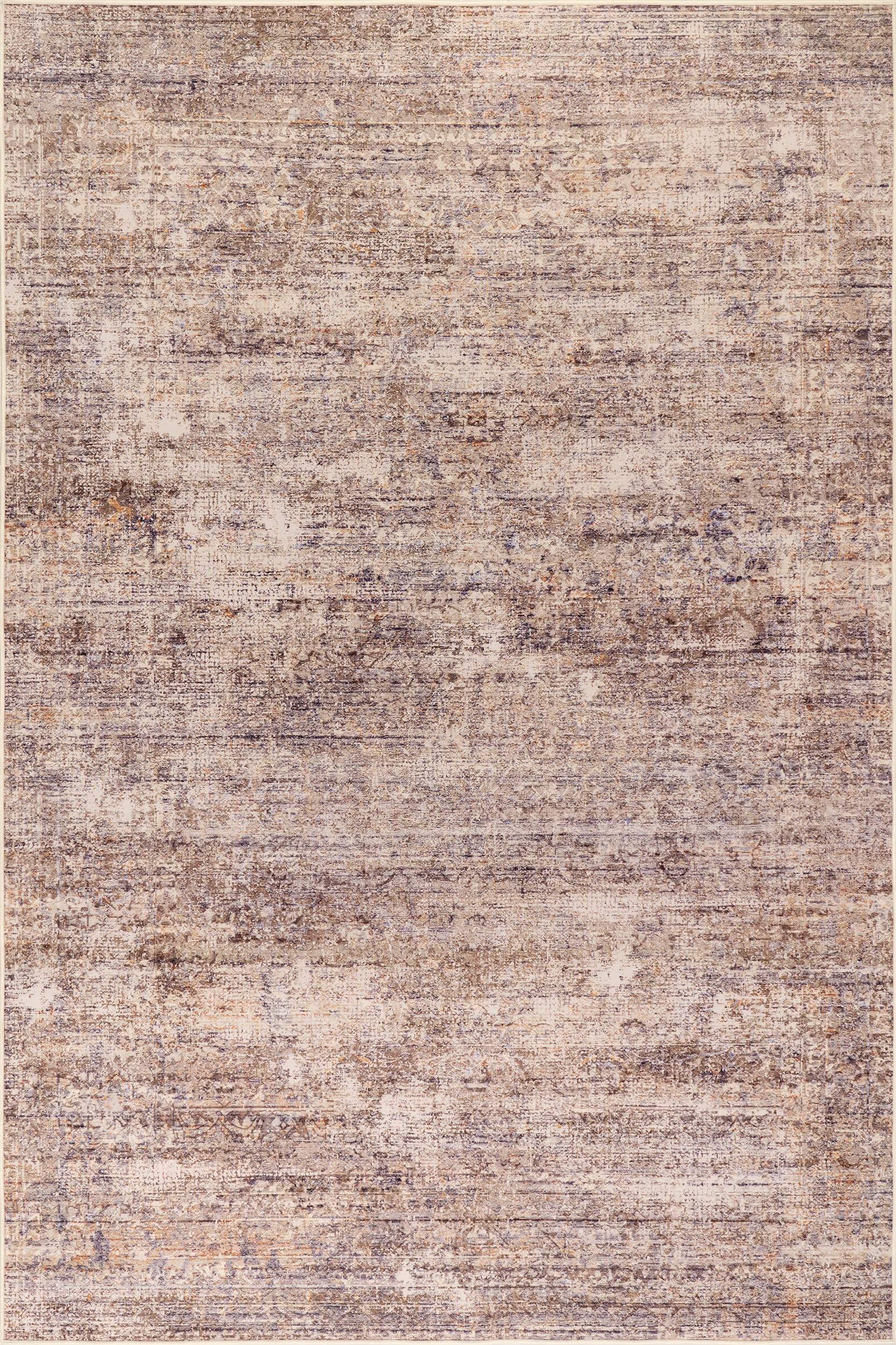 Tamera Abstract Washable Rug | Taupe