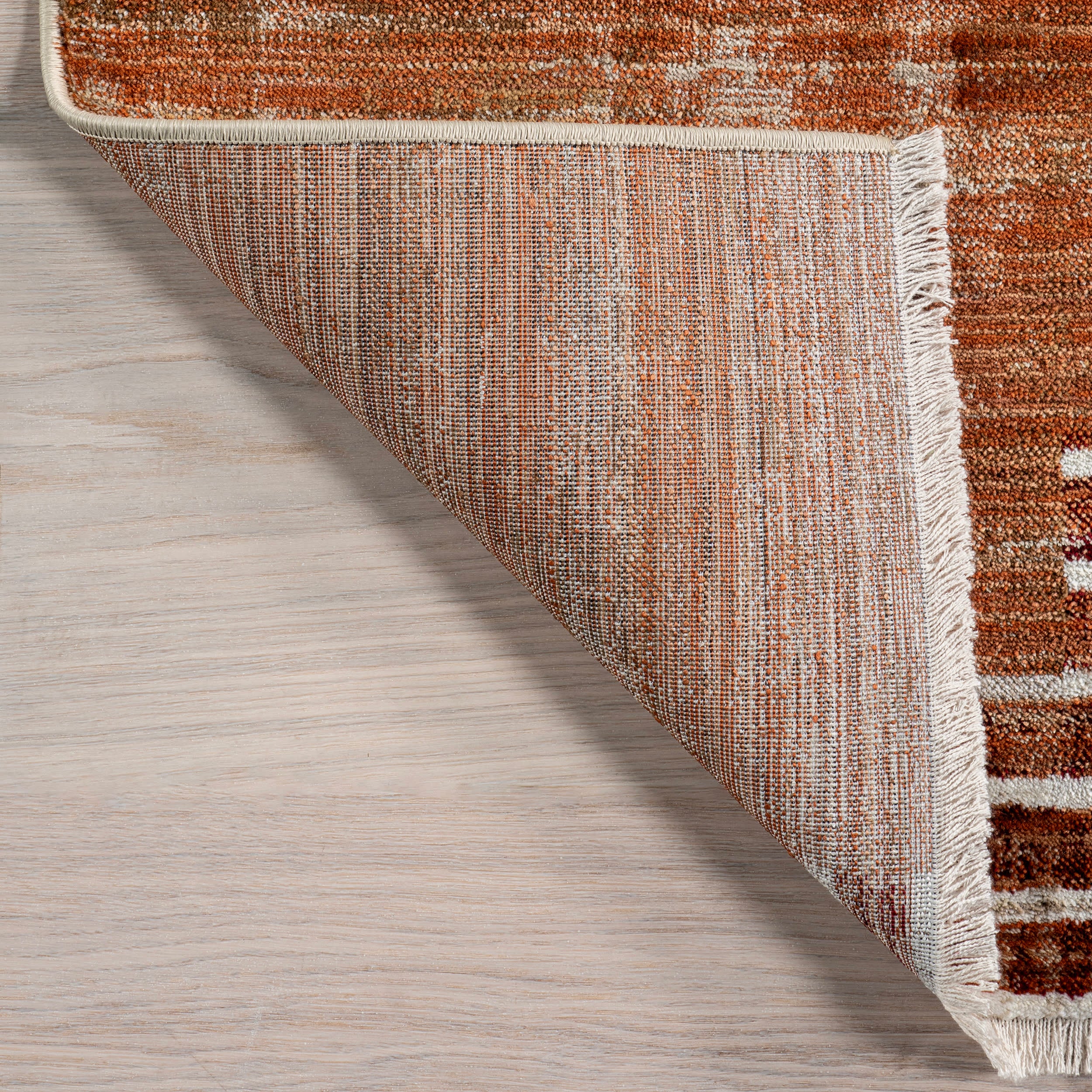 Tani Vintage Blocks Rug | Rust - Image 6