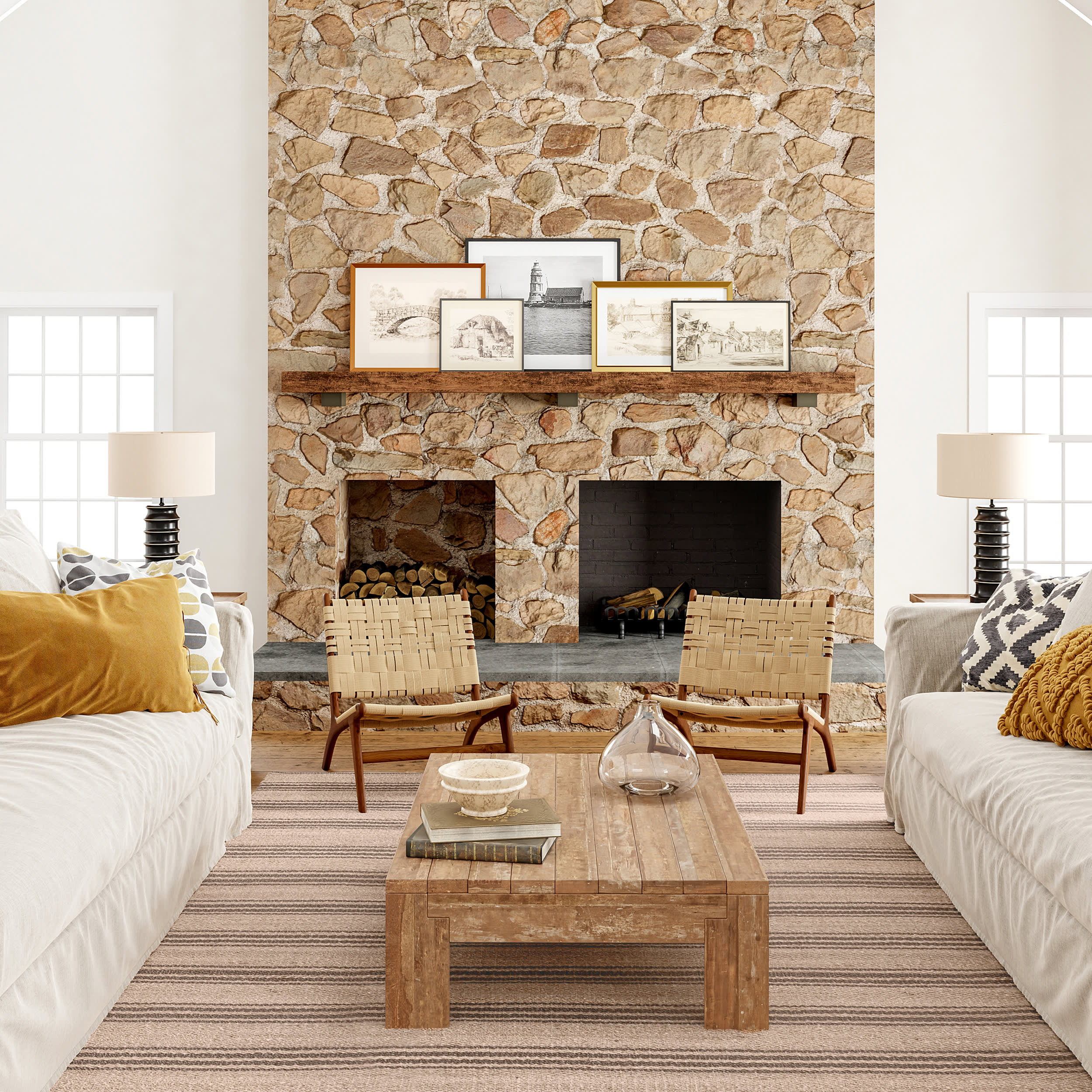 Taproot Easy-Jute Washable Striped Rug | Natural - Image 2