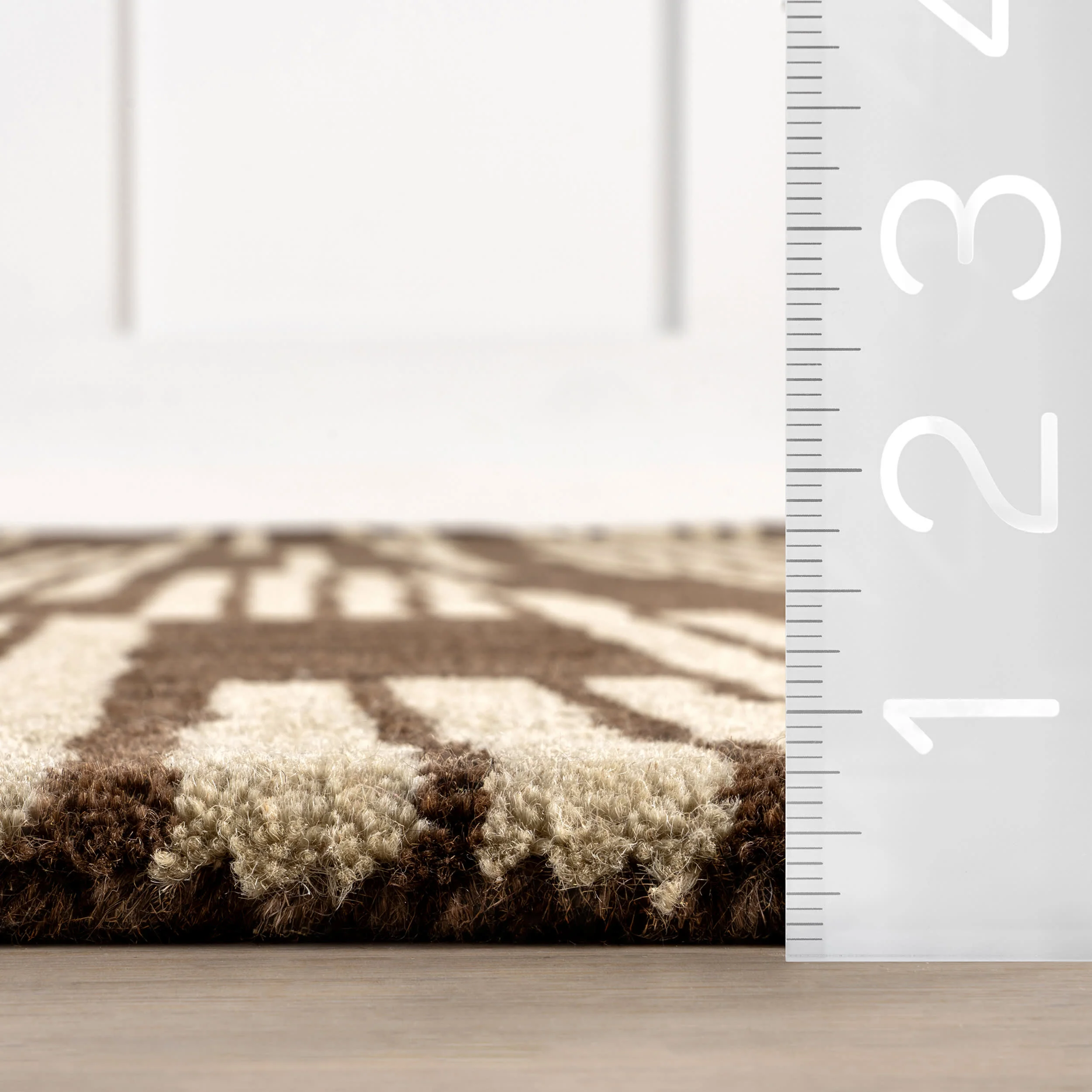 Tara Striped Wool Rug | Brown - Image 5