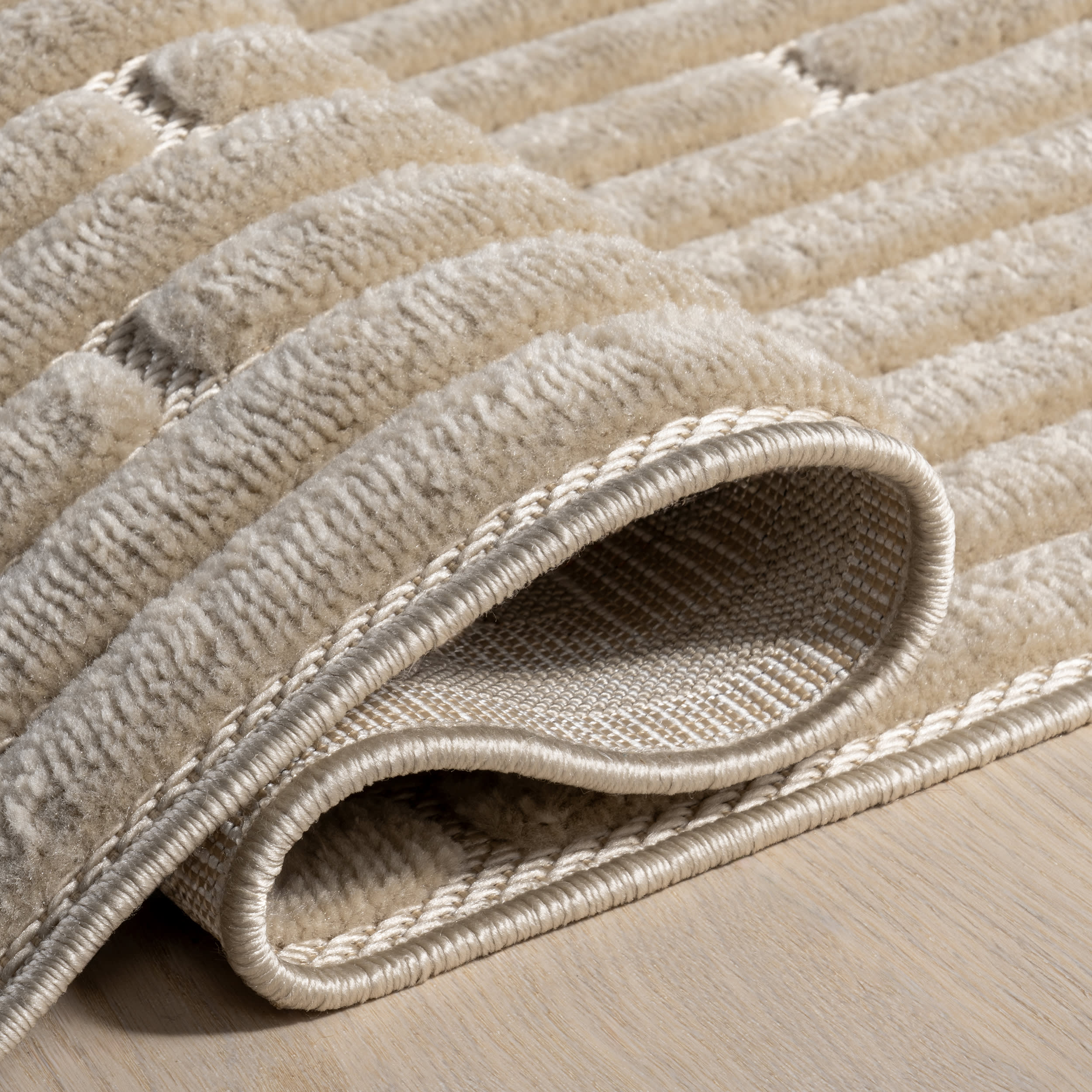 Tavia Striped Indoor/Outdoor Rug | Beige - Image 9