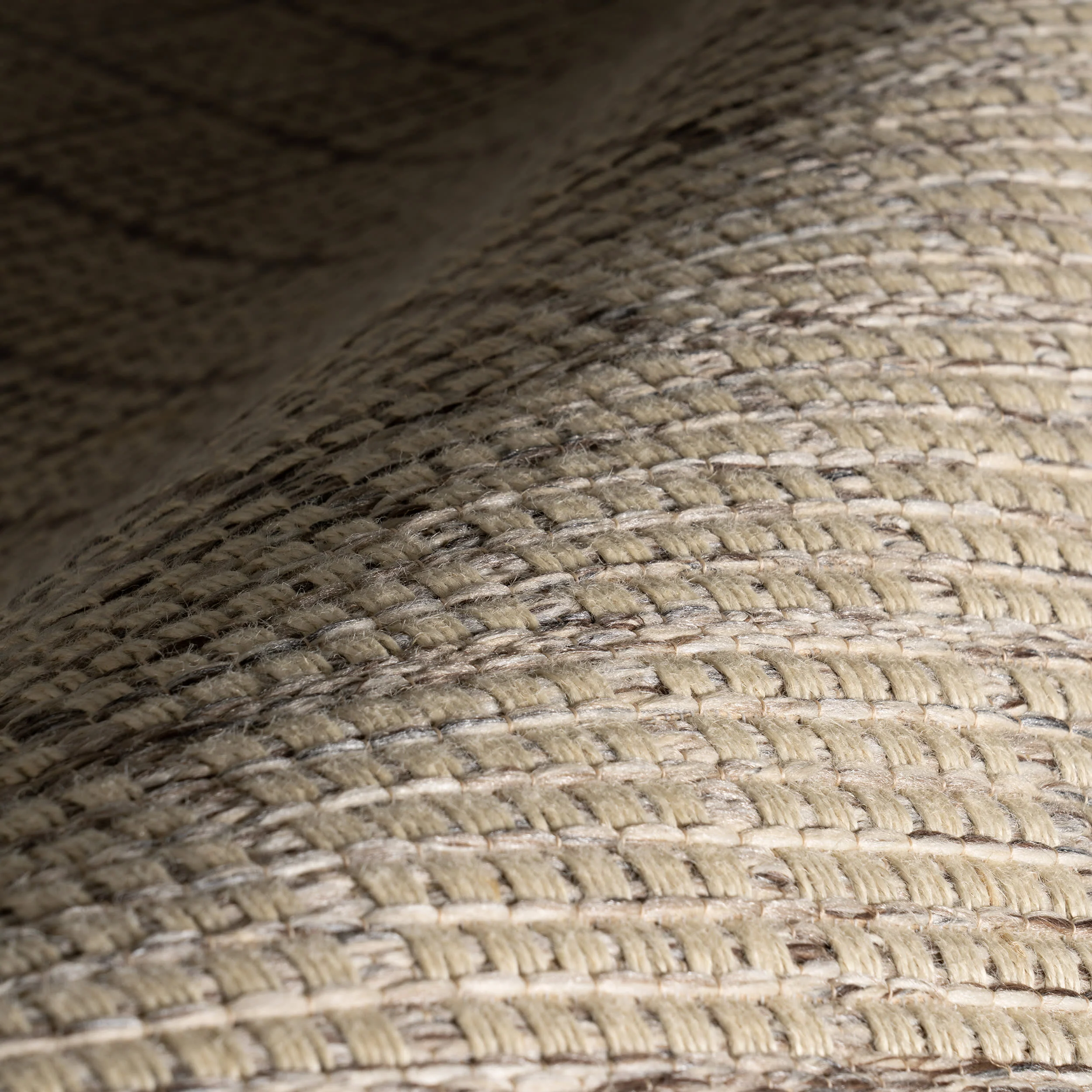 Tawni Modern Checkered Rug | Beige - Image 3