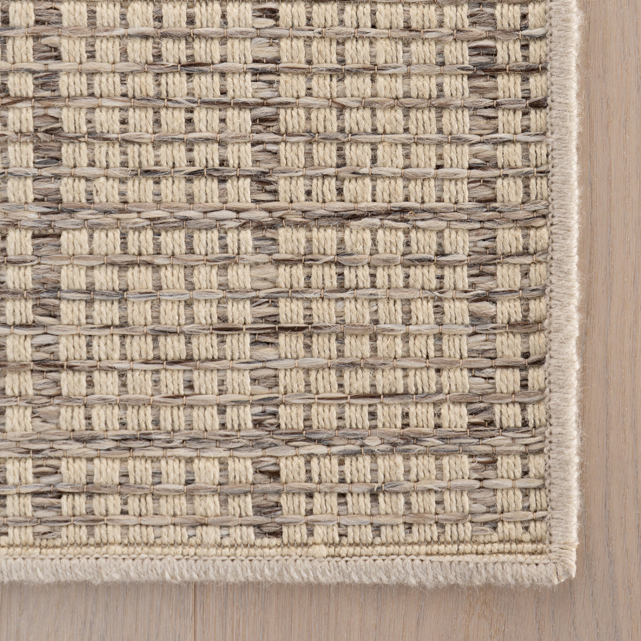 Tawni Modern Checkered Rug | Beige - Image 4