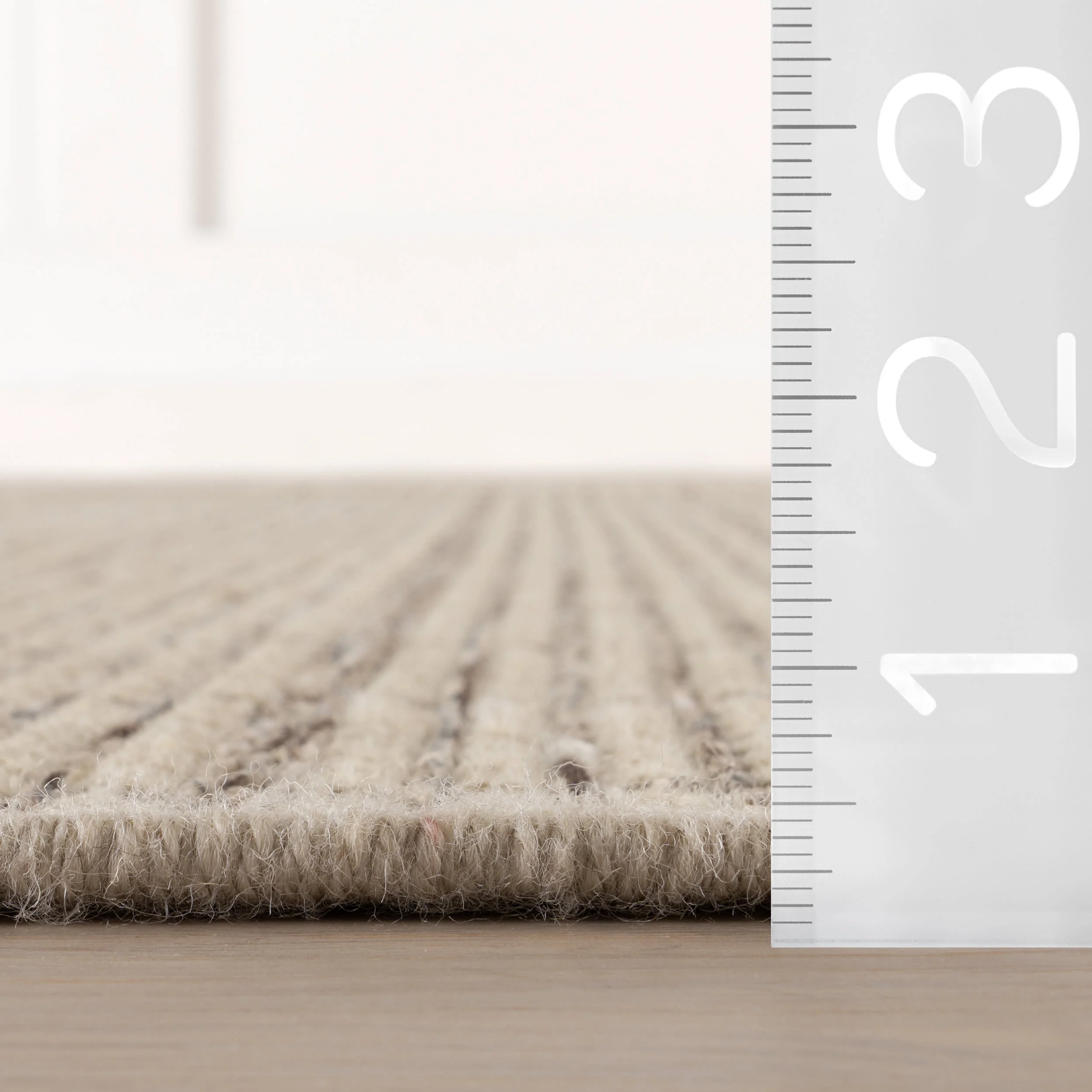 Tawni Modern Checkered Rug | Beige - Image 5