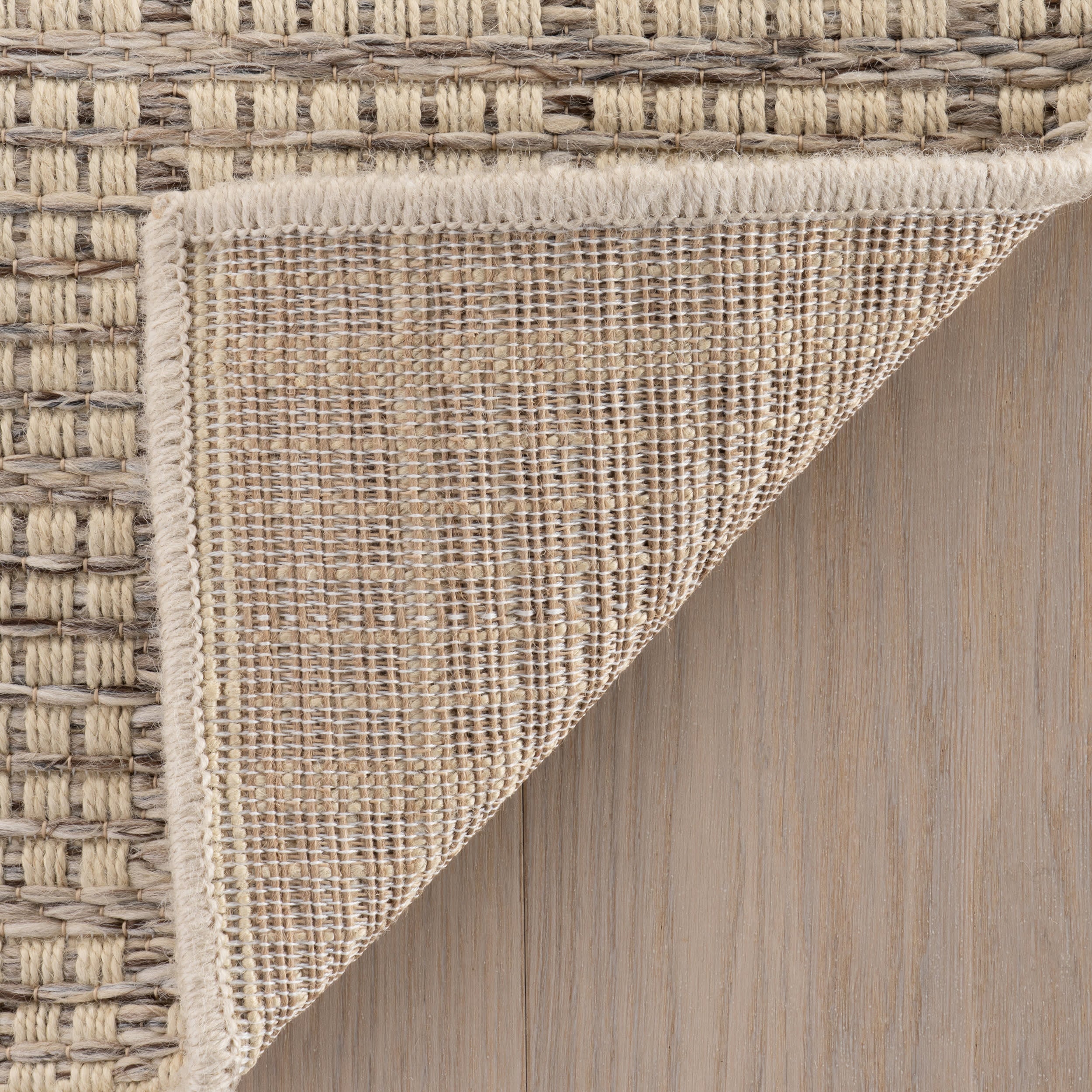 Tawni Modern Checkered Rug | Beige - Image 6