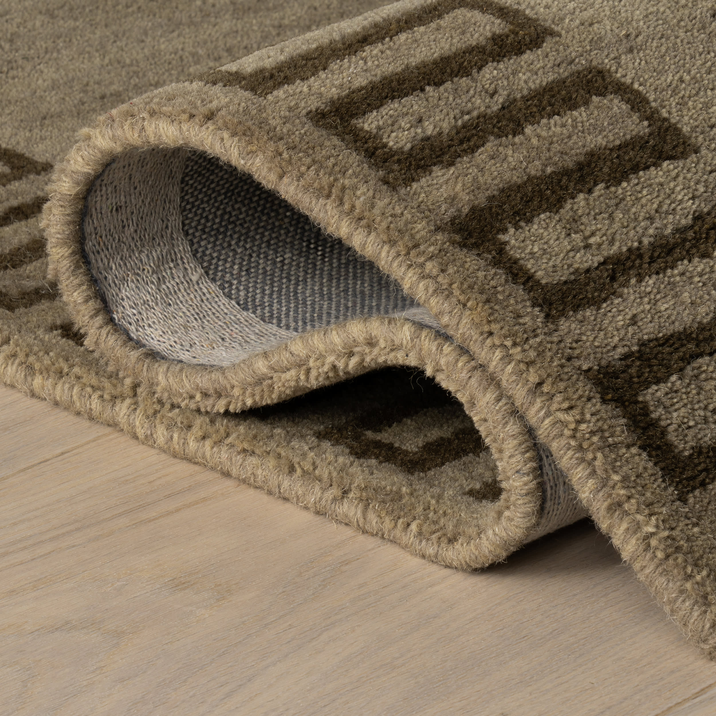 Taya Modern Bordered Rug | Olive - Image 8