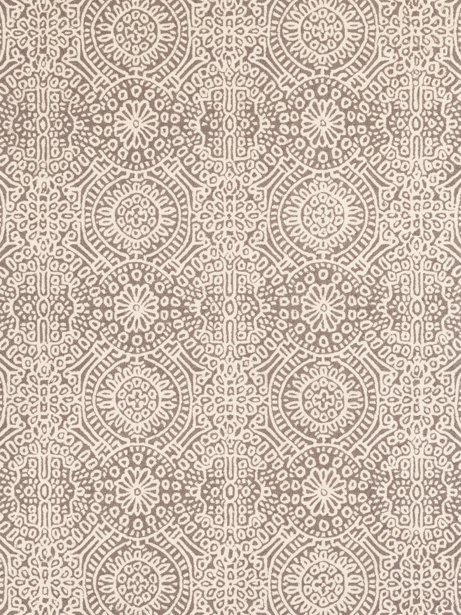 Temple Hand Micro Hooked Wool Rug | Taupe