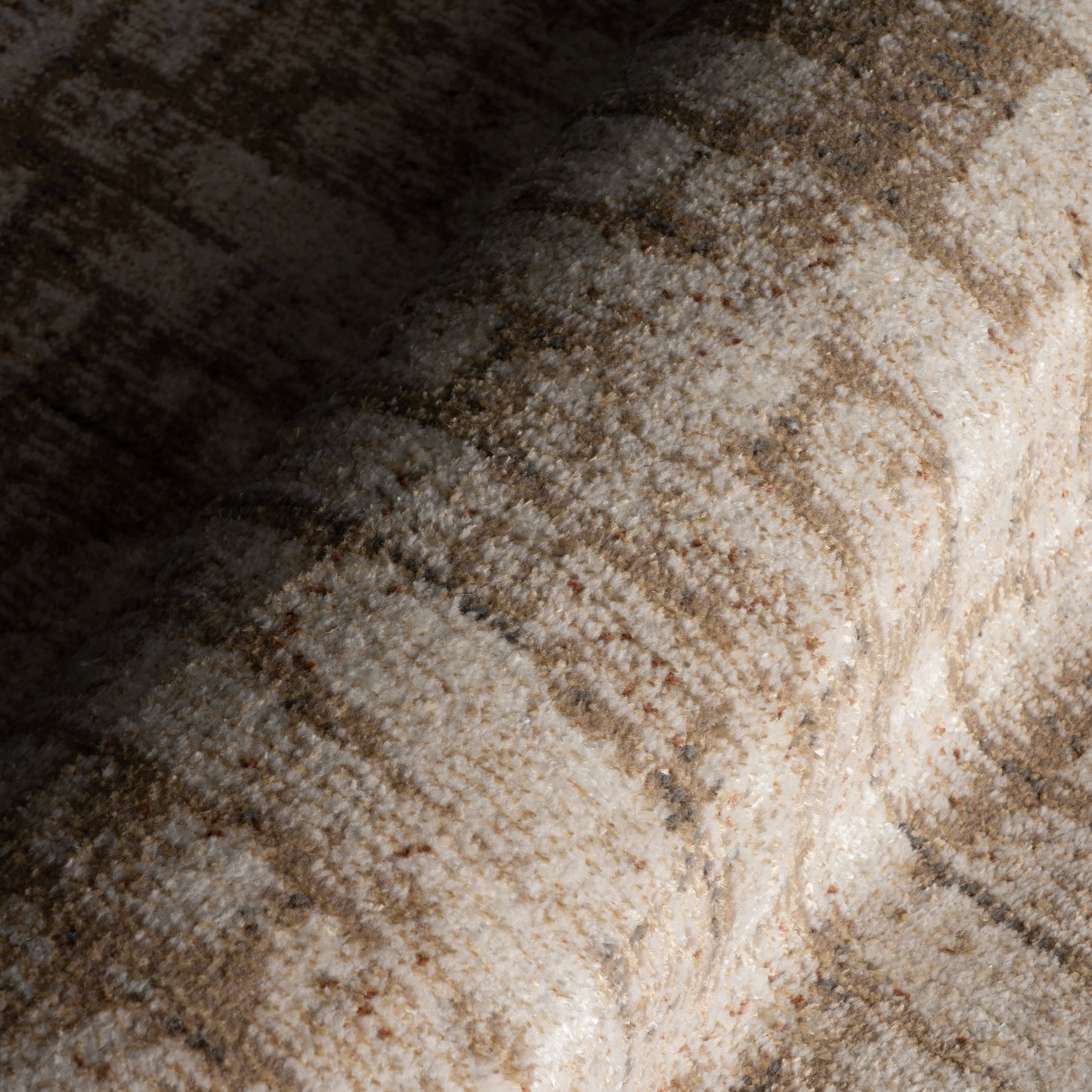 Terras Rustic Abstract Washable Rug | Tan - Image 3