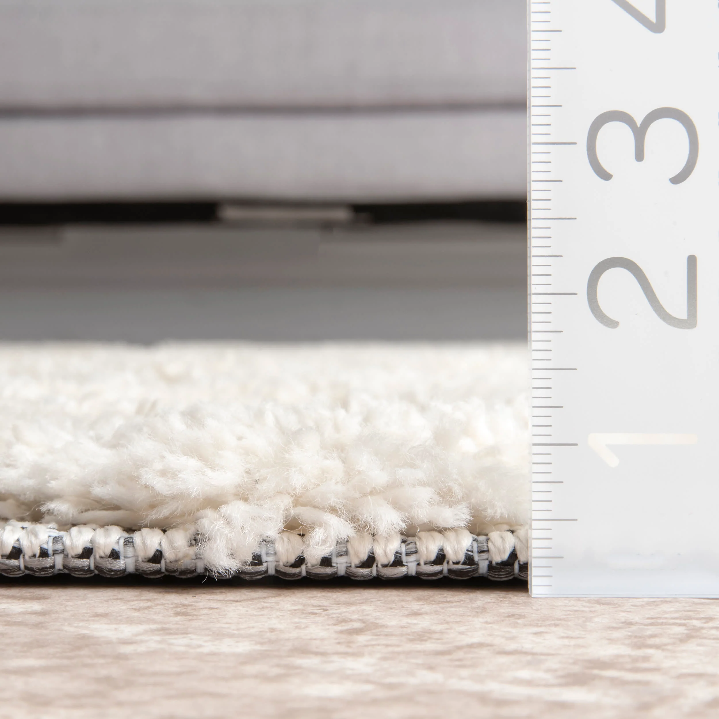Textured Diamond Trellis Rug | Off White - Image 5